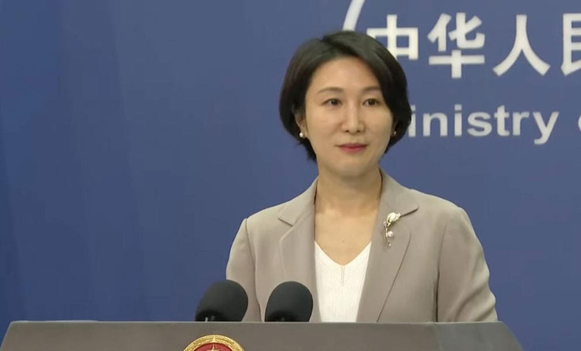 中国外交部发言人毛宁。