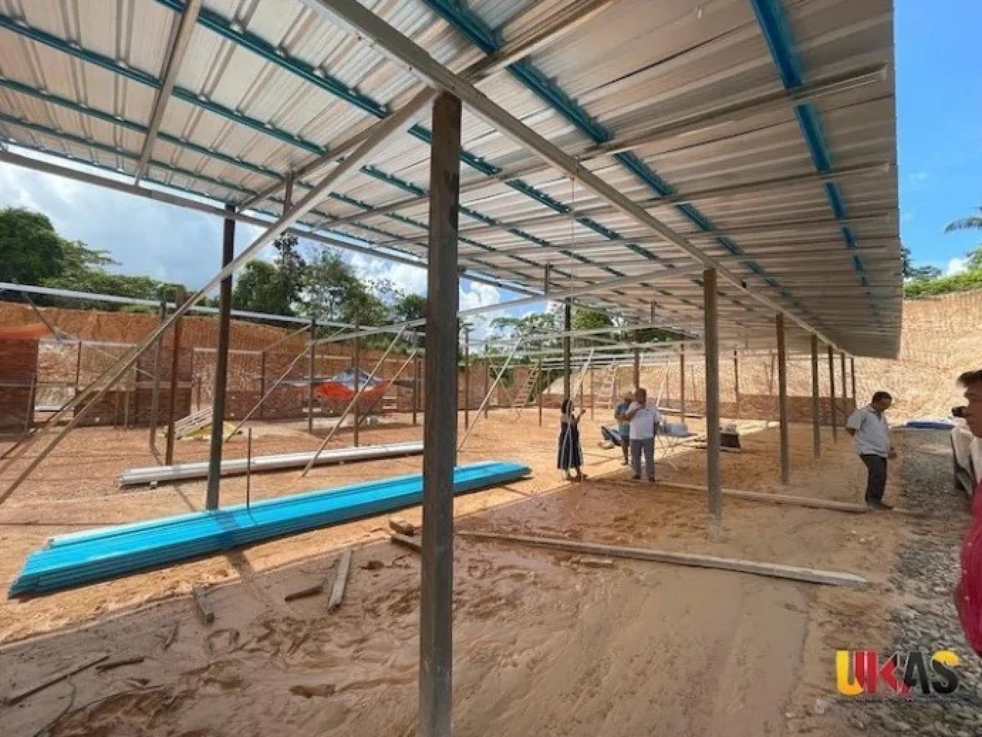 长屋施工现场。