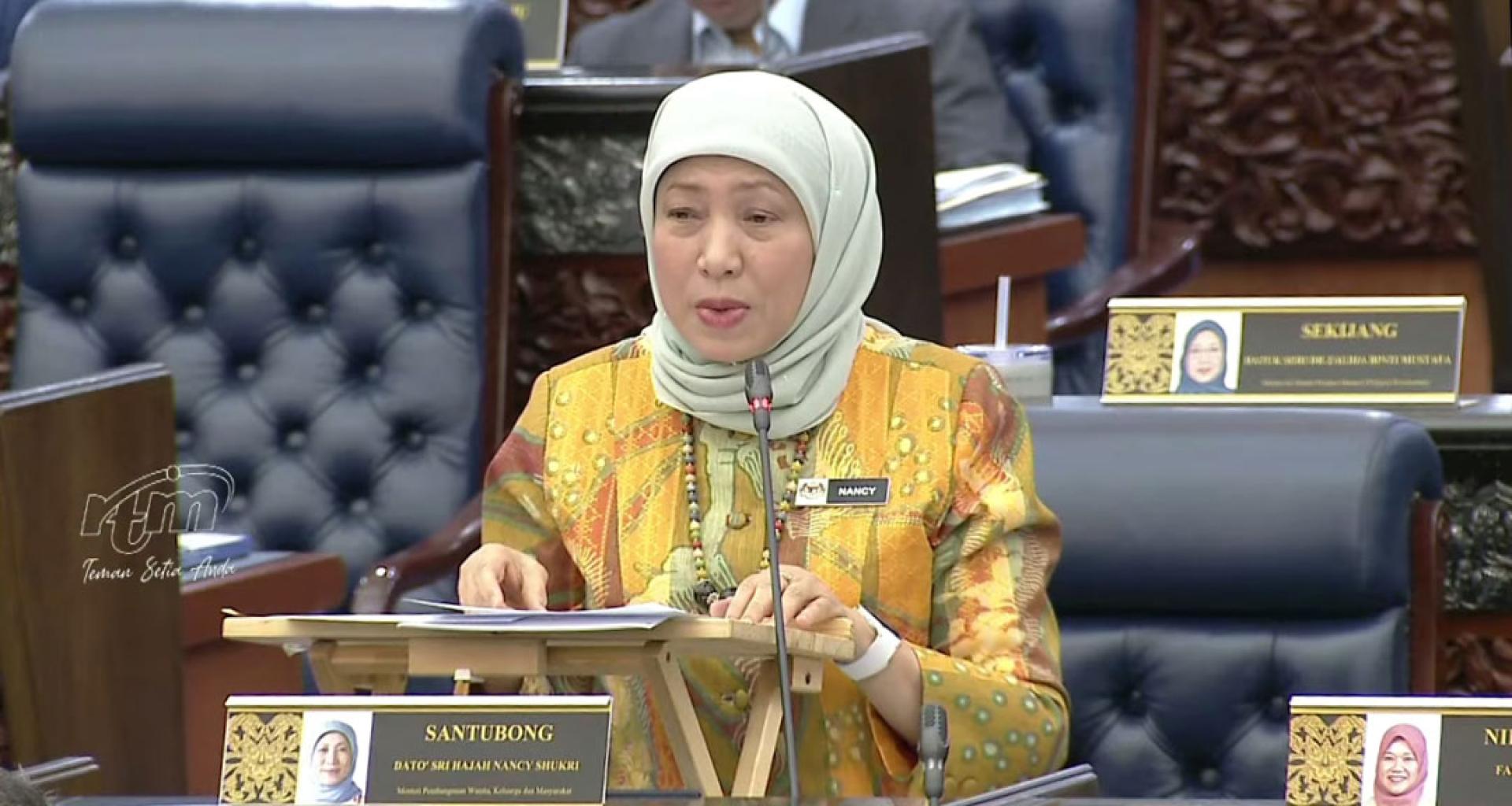 南希：目前共有55万6300名个人领取福利援助金，全年拨款总额达22亿8000万令吉。