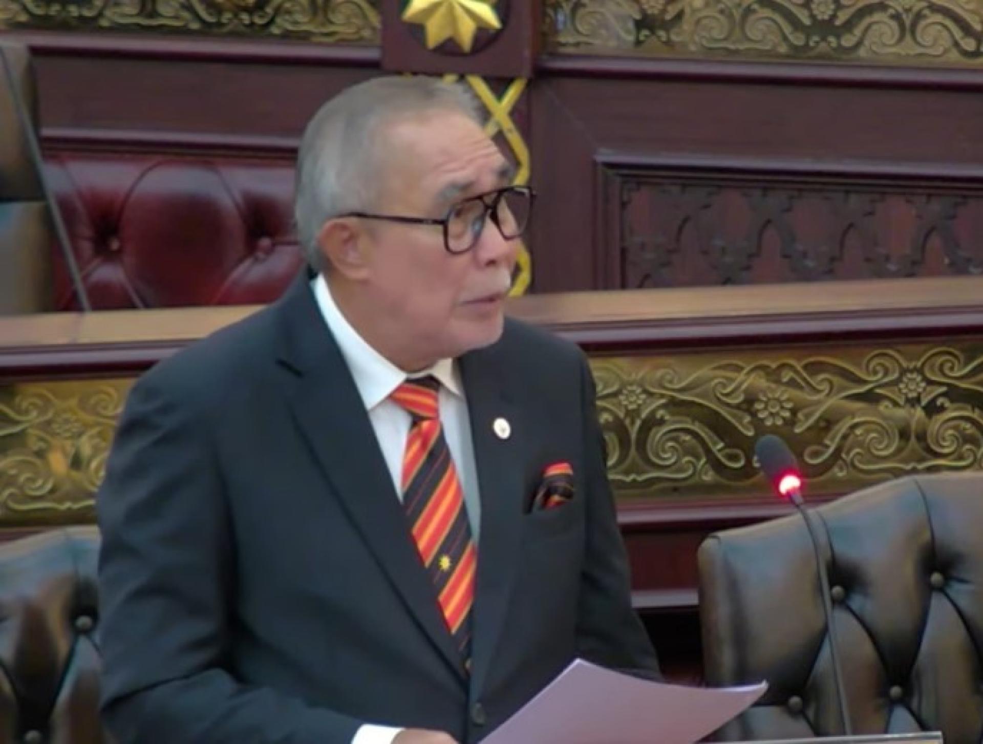 连达立在2025年11月27日砂议会问答环节发言。