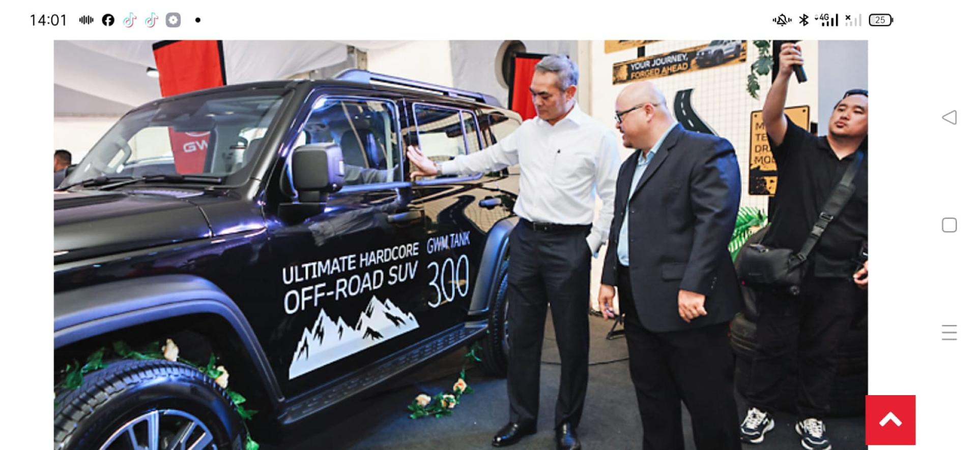 内政部长拿督阿马丁参观GWM TANK 300 DIESEL轿车
