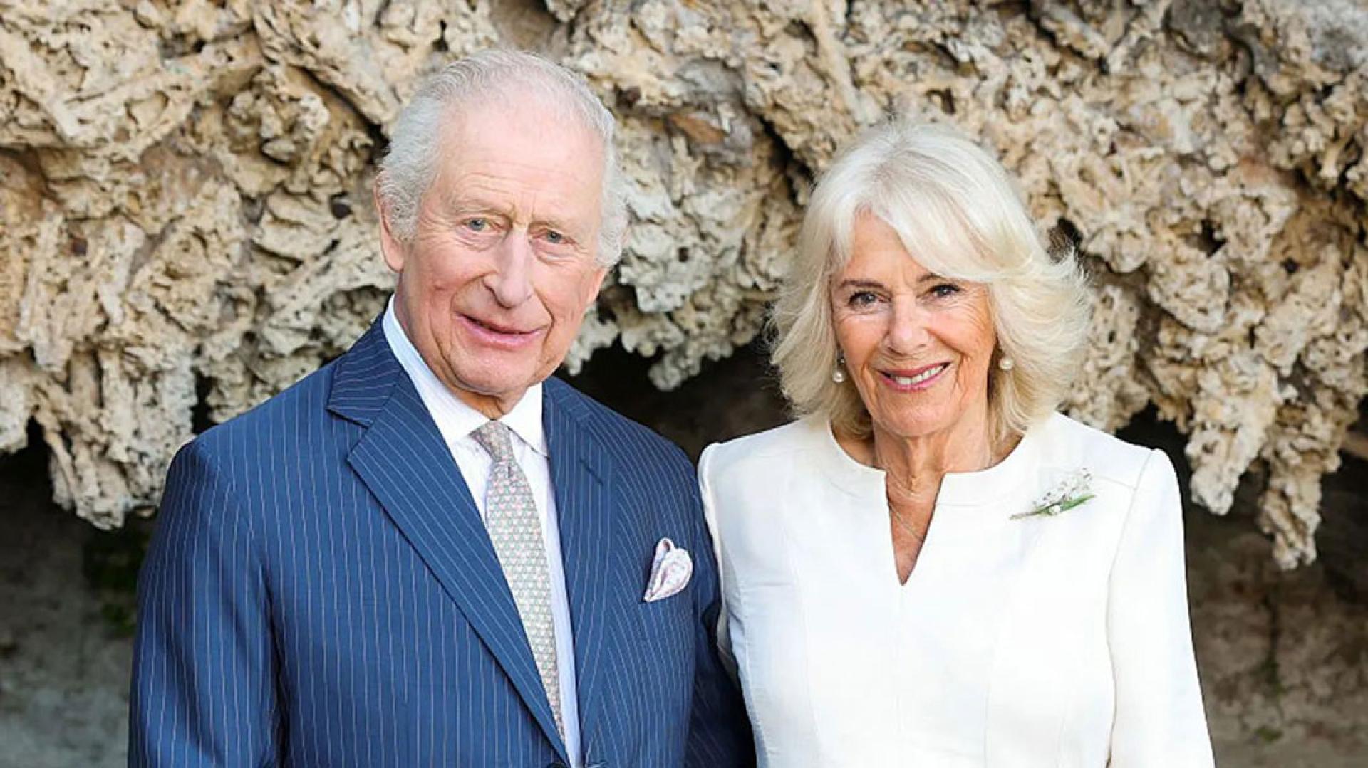 英王查理斯三世（左）发文悼念大埔宏福苑五级火灾罹难者。