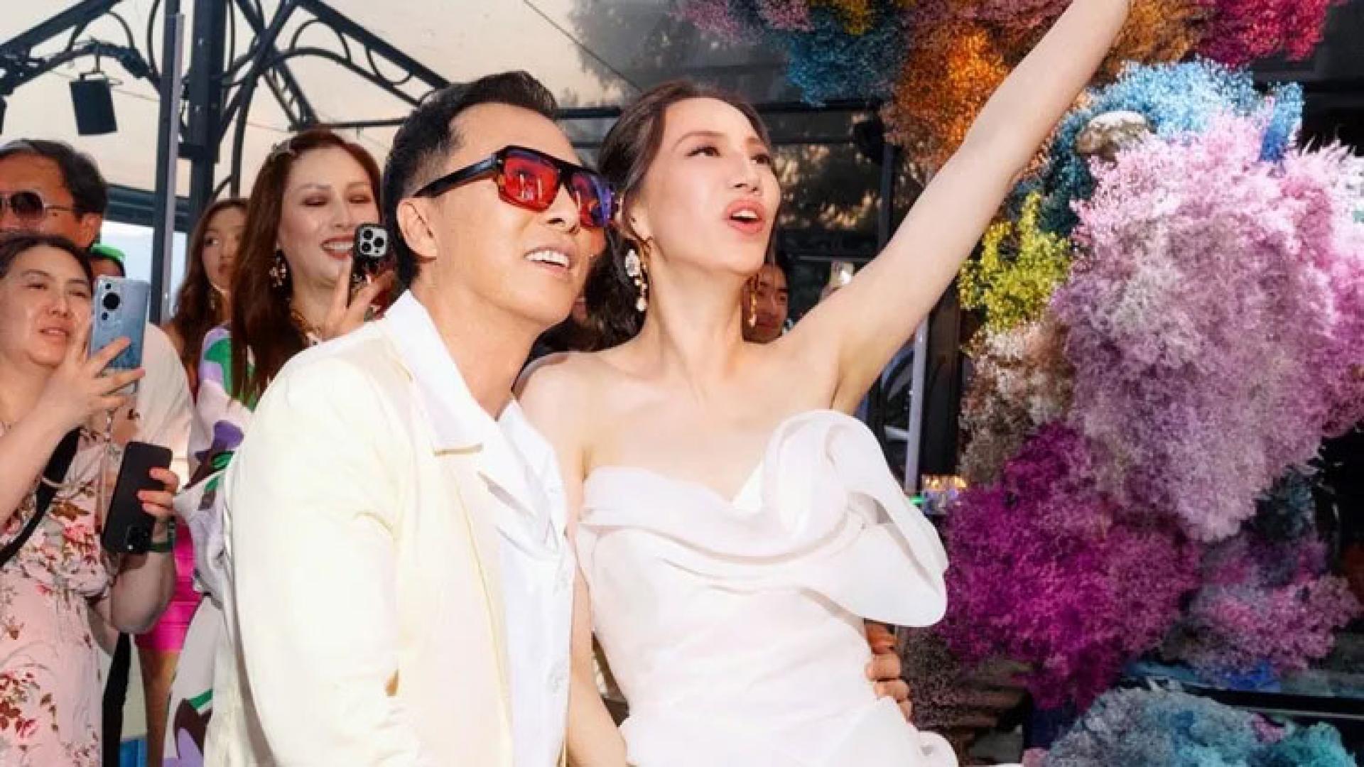 甄子丹与妻子汪诗诗。