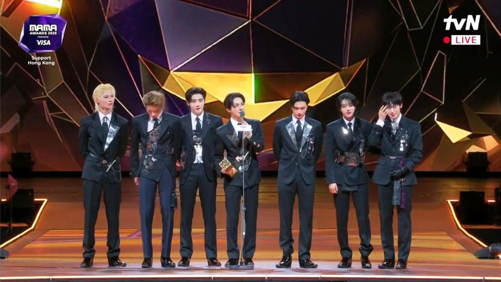 ENHYPEN获得包涵“VISA年度粉丝选择奖”等三个奖项。