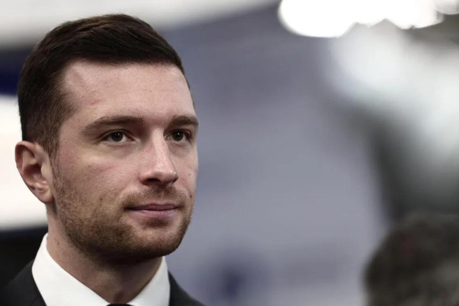 法国极右翼政党国民联盟领导人巴尔代拉（Jordan Bardella），在一周内两次遭到袭击，被人鸡扔鸡蛋和面粉。 （档案照片）