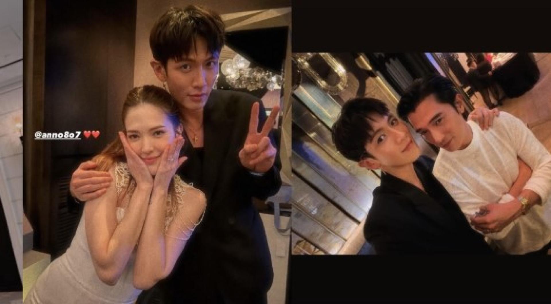 柯震东勾着许玮甯肩膀，被网友指称“界线感薄弱”。