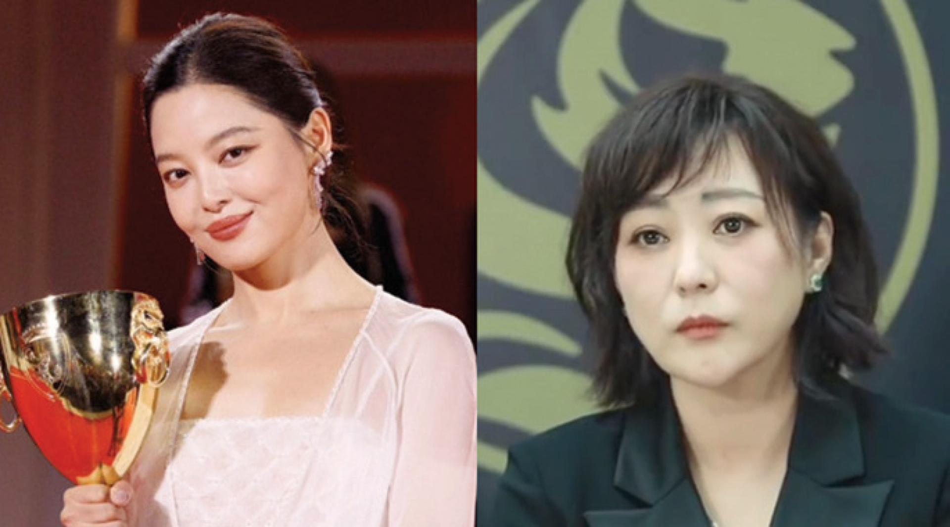 郝蕾（右图）澄清发文提及的人士并非新科威尼斯影后辛芷蕾（左图）。