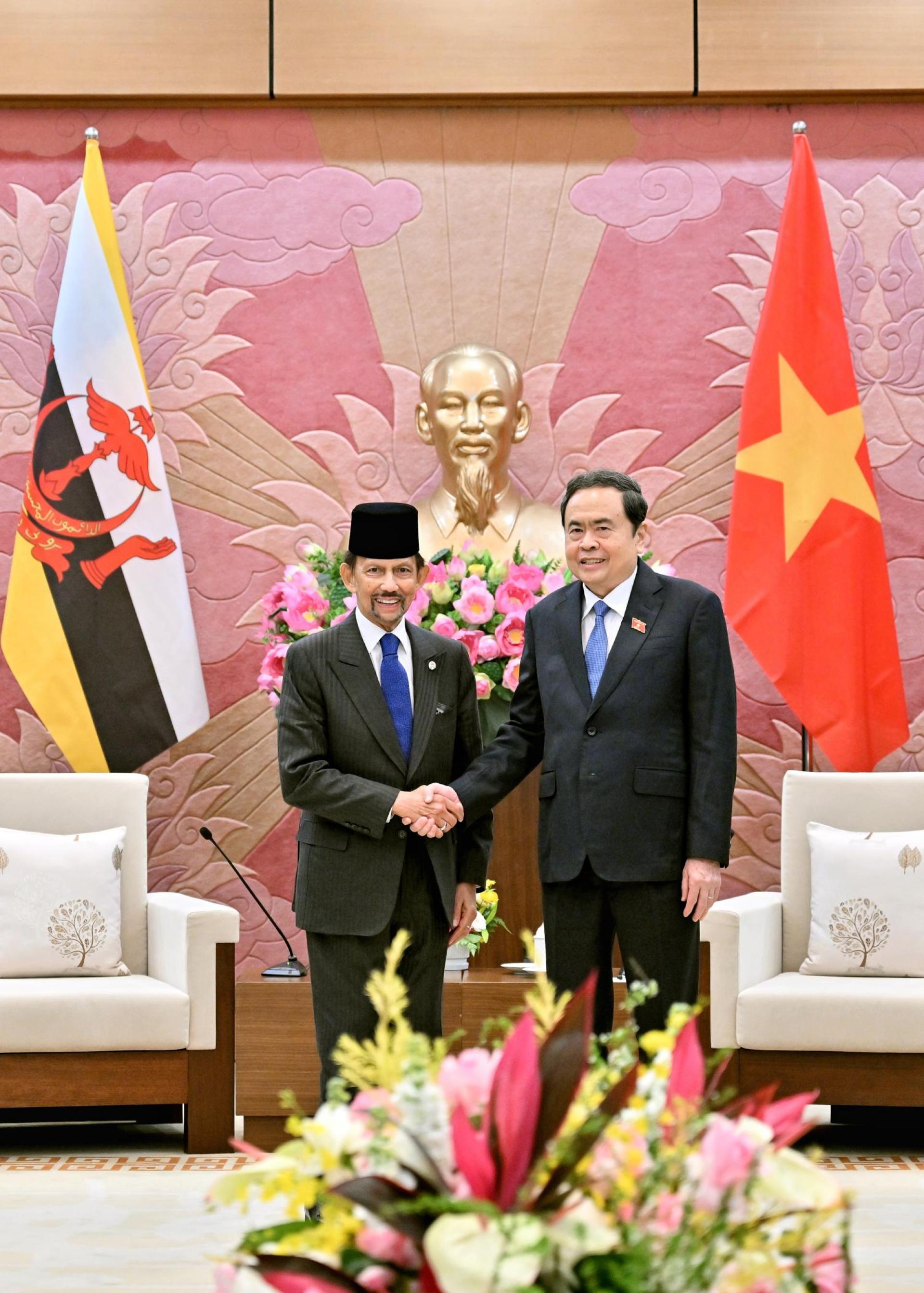 苏丹与陈青敏合影