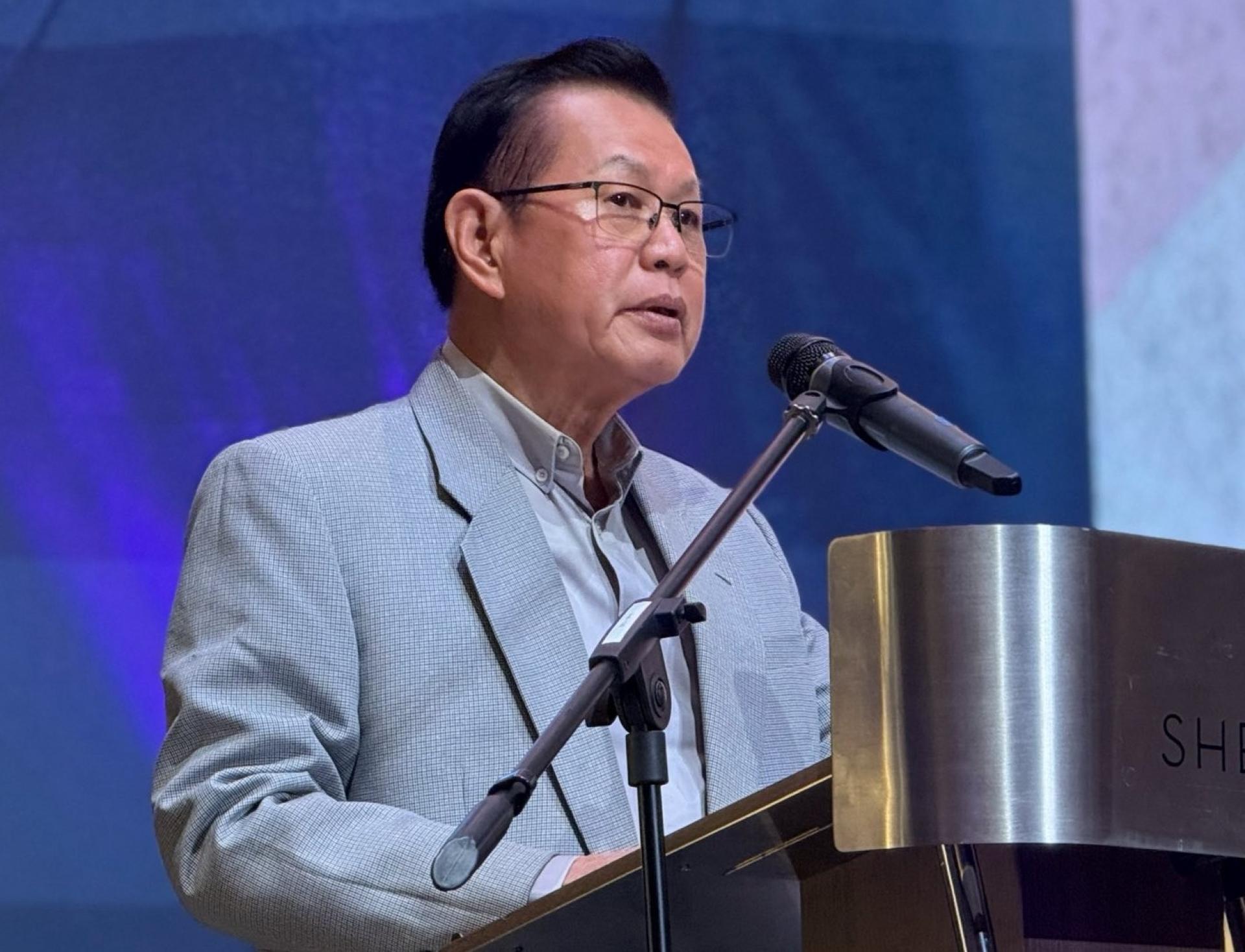 拿督斯里李景胜在该部活动上发言。