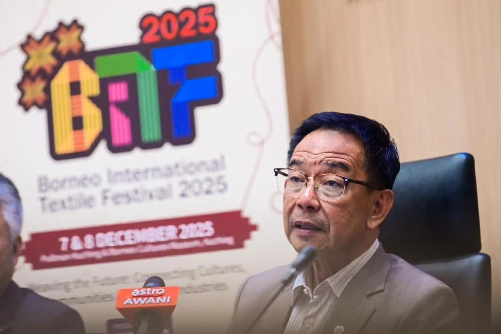 Abdul Karim speaks at the press conference.