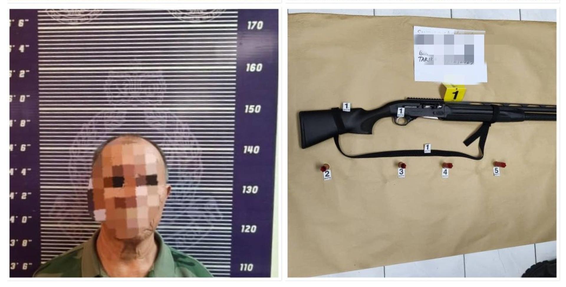 警方逮捕了一名涉嫌持枪恐吓他人的男子。