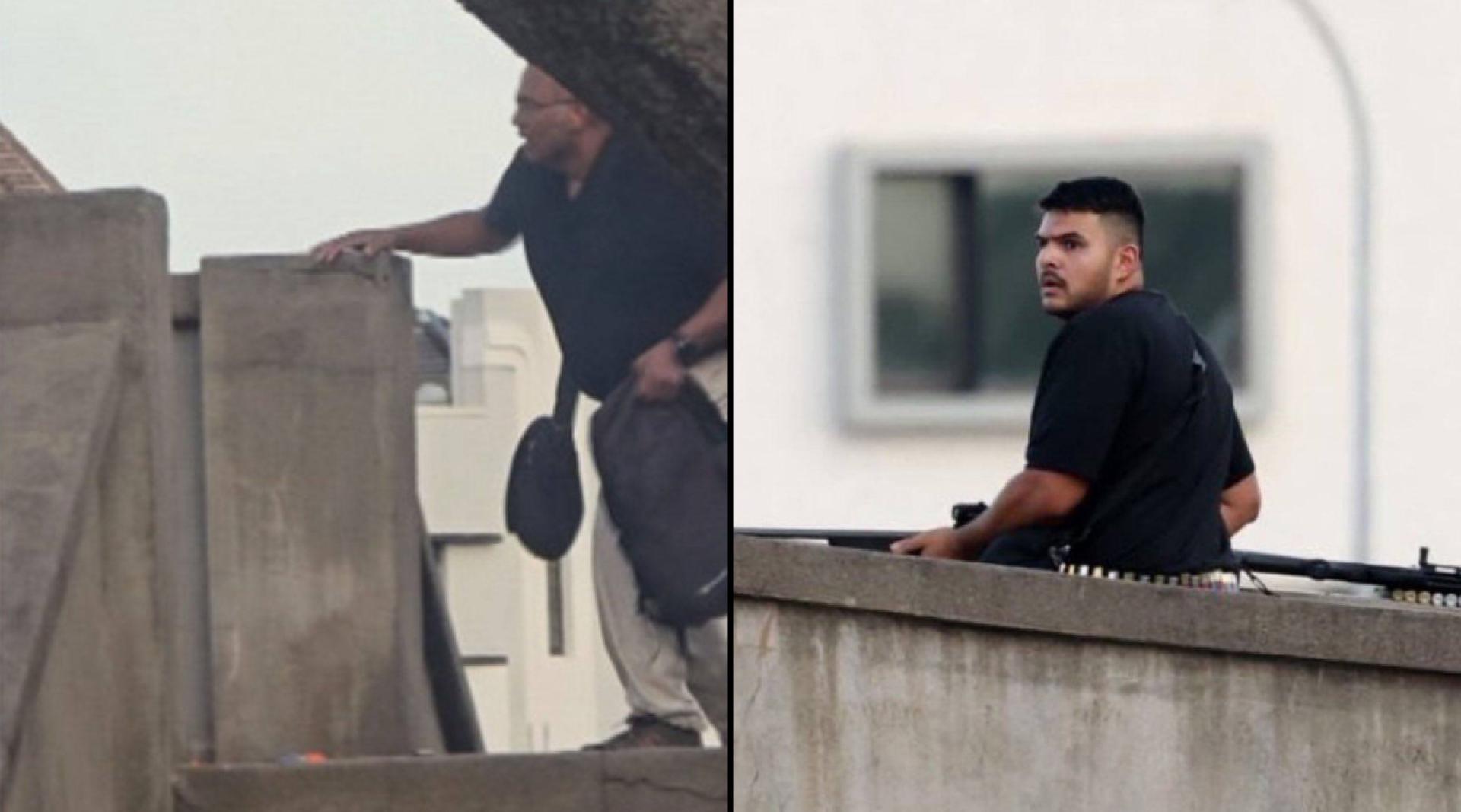 （左）阿克拉姆被警方击毙。（右）纳尔维德伤势严重送院。