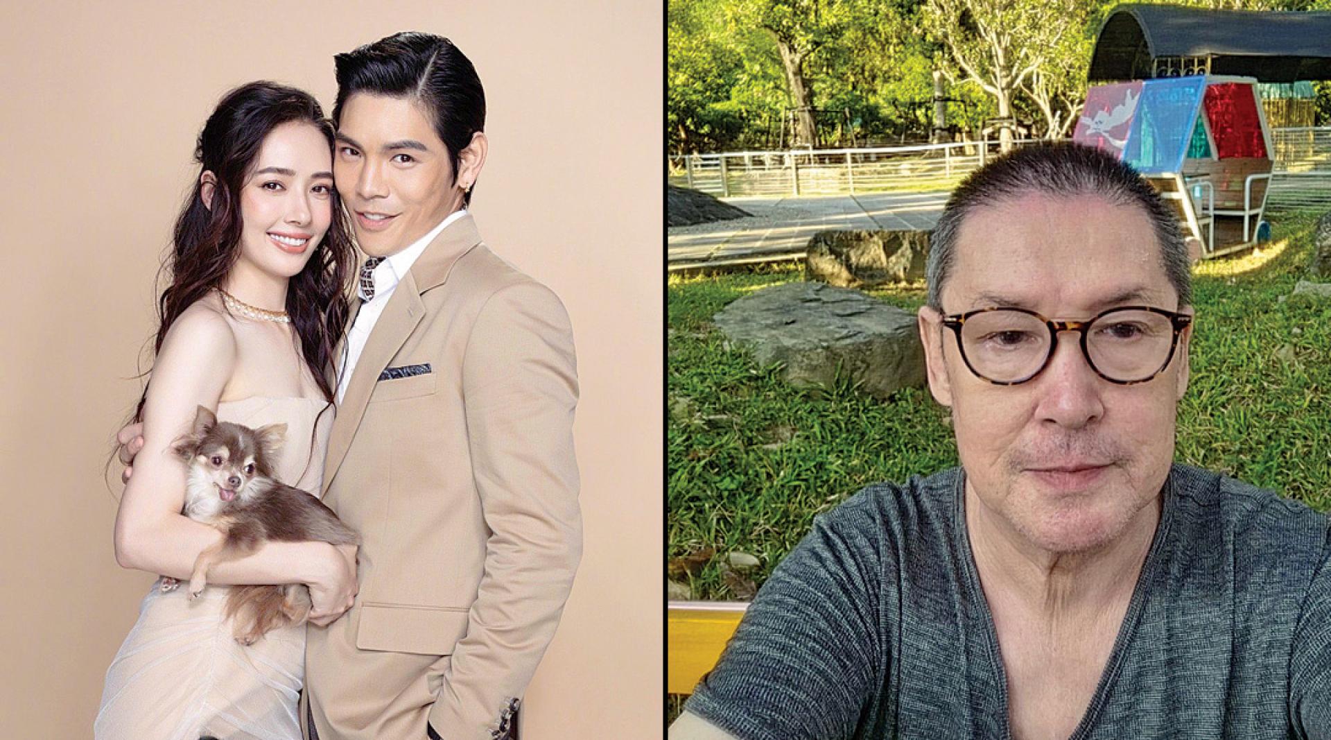 郭碧婷2019年与向佐结婚育有1对子女。（右）郭碧婷爸爸。