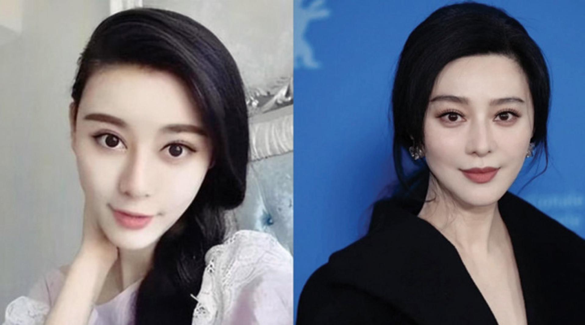 何承熹（左图）曾因“整成范冰冰”爆红。