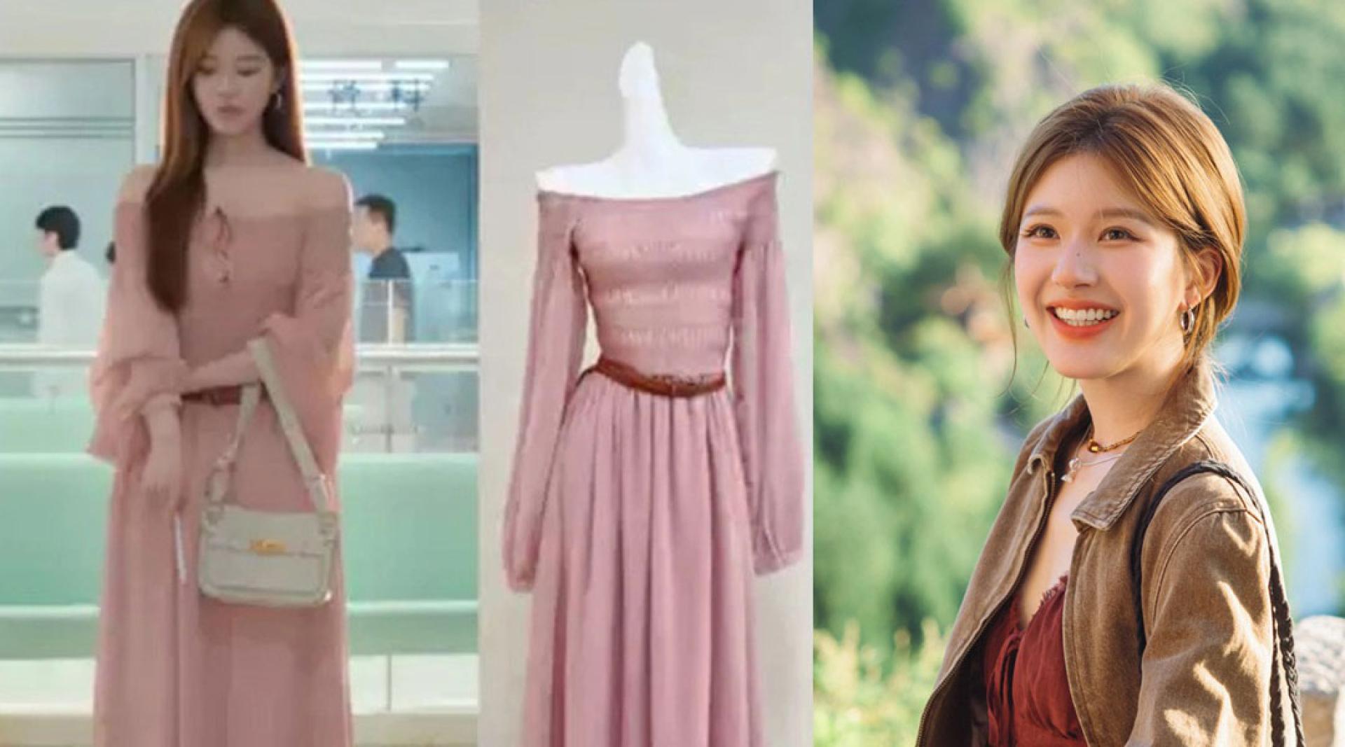 赵露思今年带货卖得最好的单品，是她在《许我耀眼》所穿的粉红洋装。