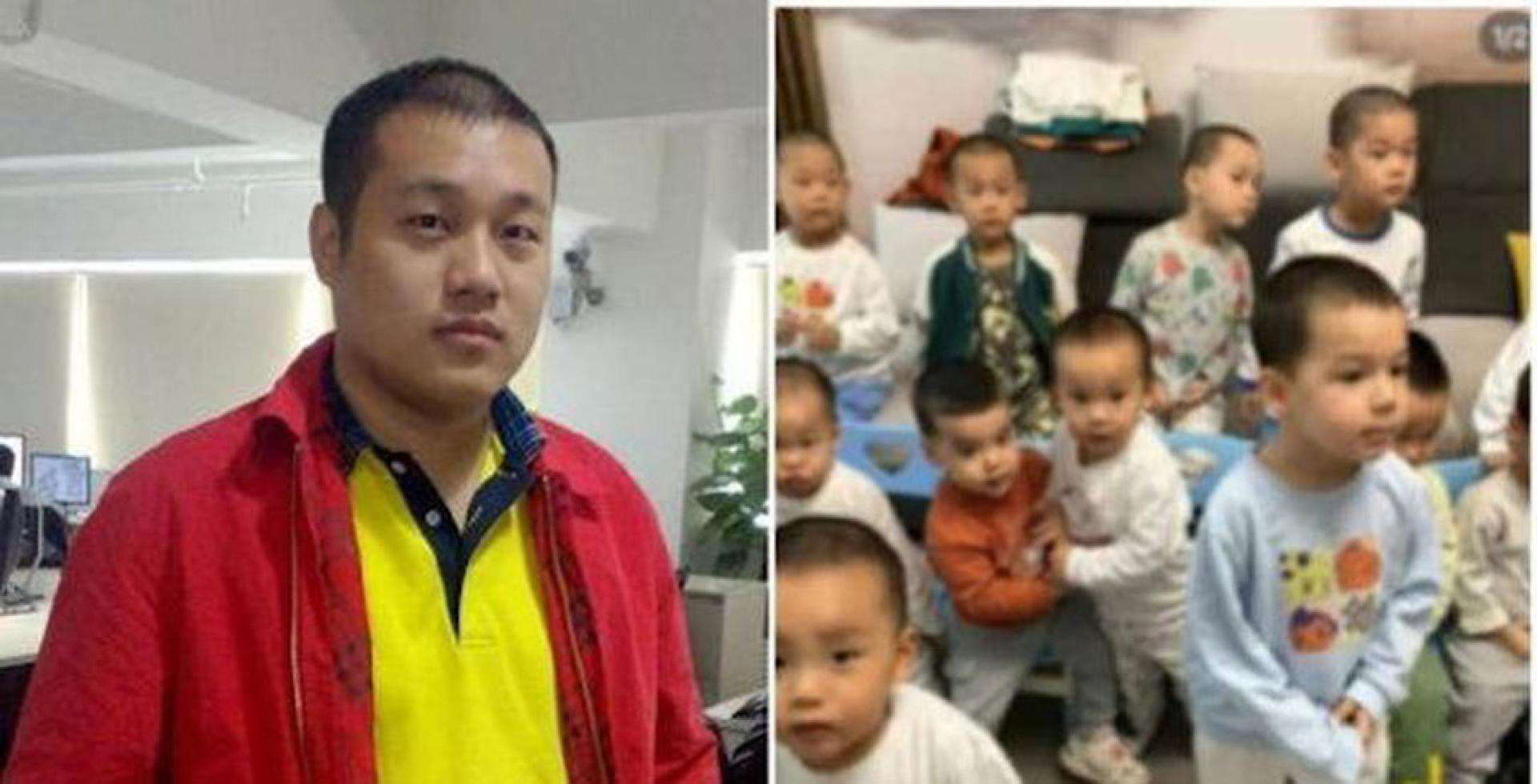 （左图）多益网络创始人徐波。（右图）徐波在美国以代孕所生的儿子。