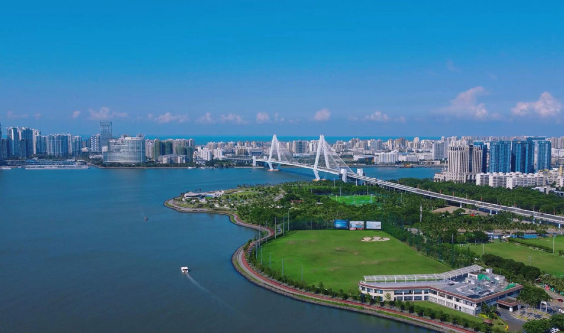 海南省首府海口市风貌。