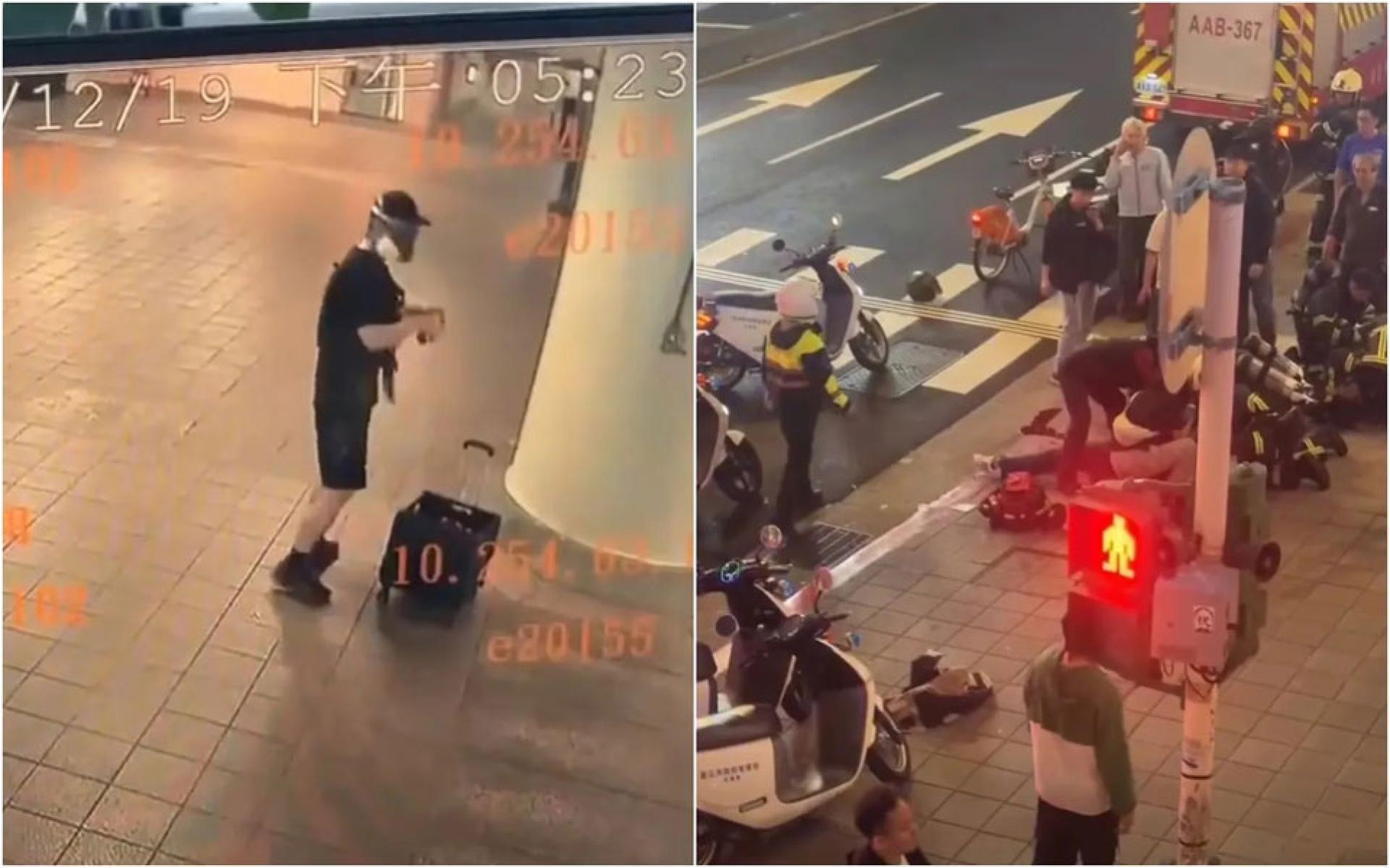 凶嫌接连在台北车站、中山站犯案，随后在诚品南西坠楼身亡。