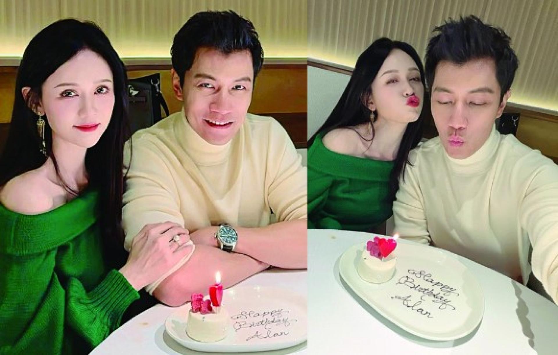 陳喬恩為大馬老公慶生 一起嘟嘴放閃