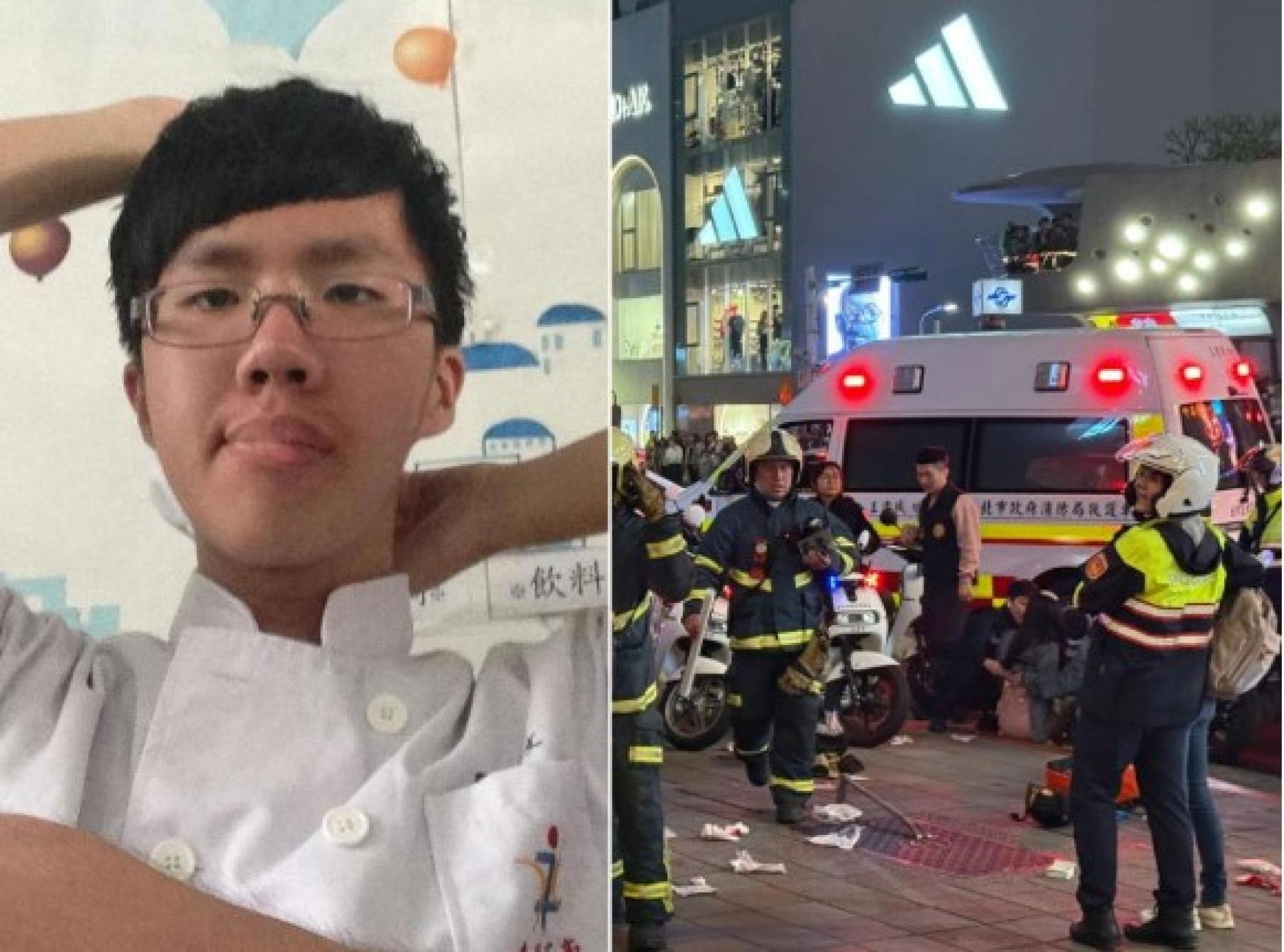 27岁的嫌犯张文在犯案后坠楼身亡。