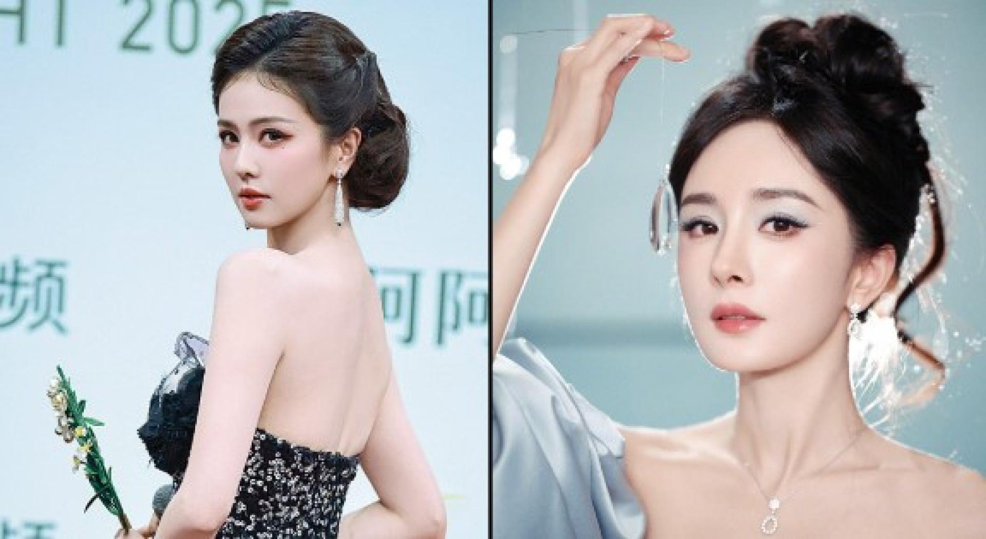 （左）白鹿散发“顶流”霸气。（右）杨幂努力拍剧稳守地位。
