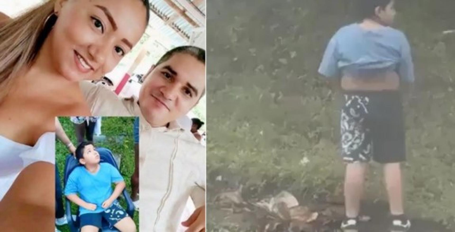 期间，长子胡里奥因尿急，在征得父母同意后下车到路边小便。夫妻俩在车内一边拍摄视频、一边与儿子开玩笑，假装要驾车离开，并笑着向他说“拜拜”“再见”。