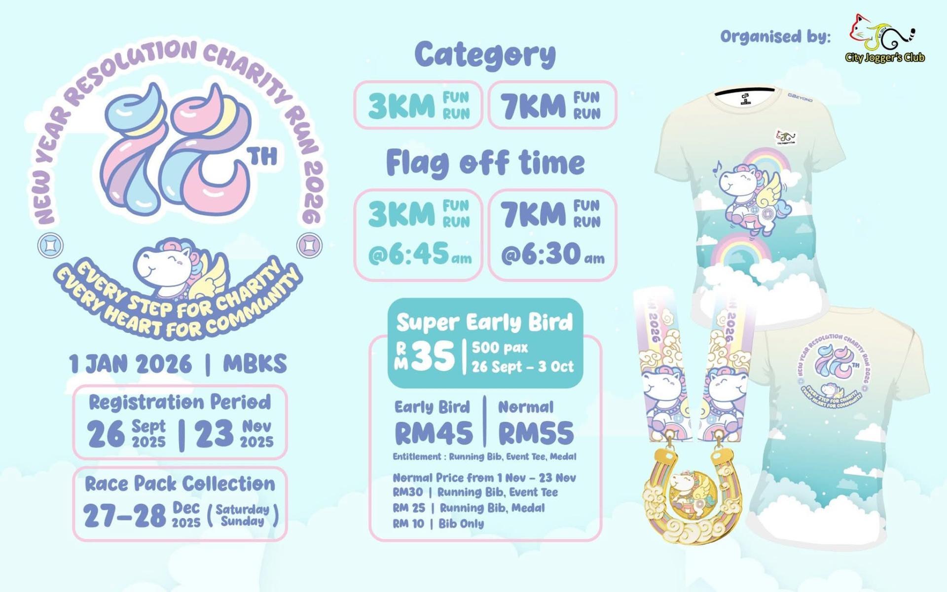 慈善跑宣传海报。