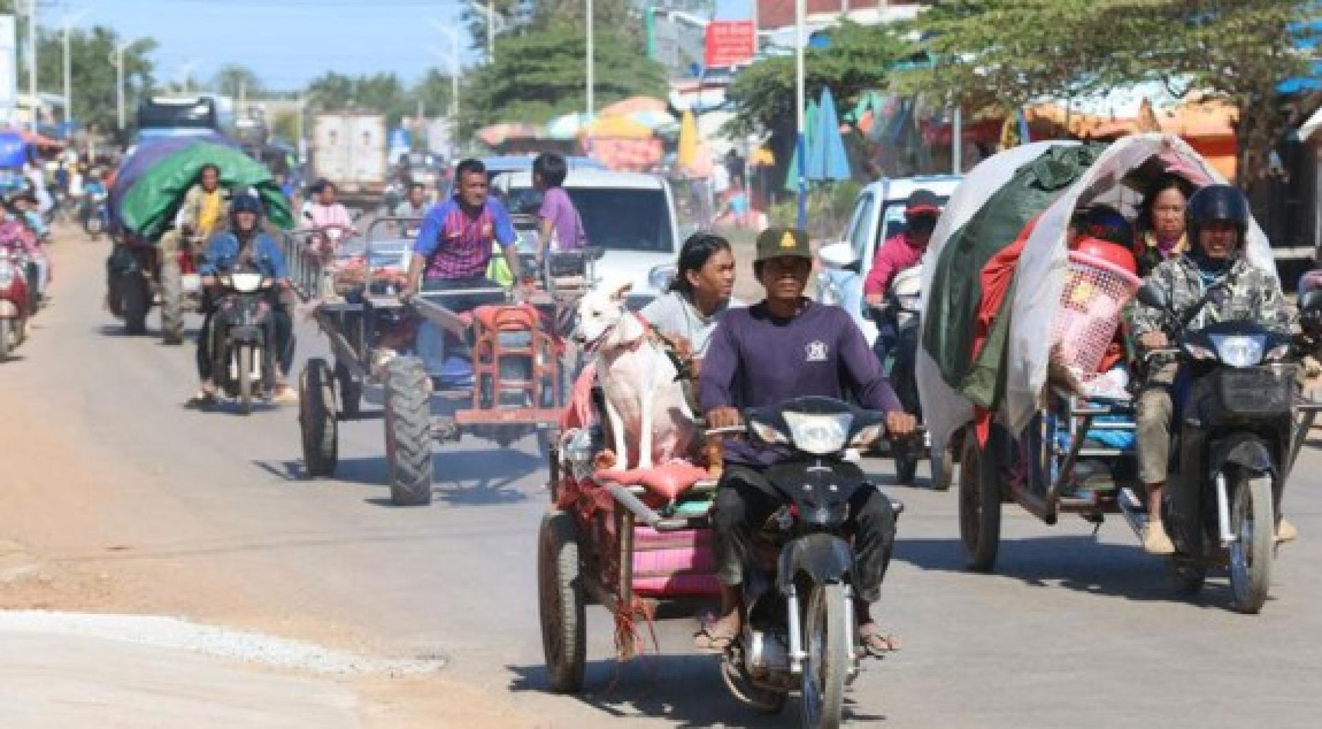 近期的边境争端导致大量柬埔寨撤离家园。