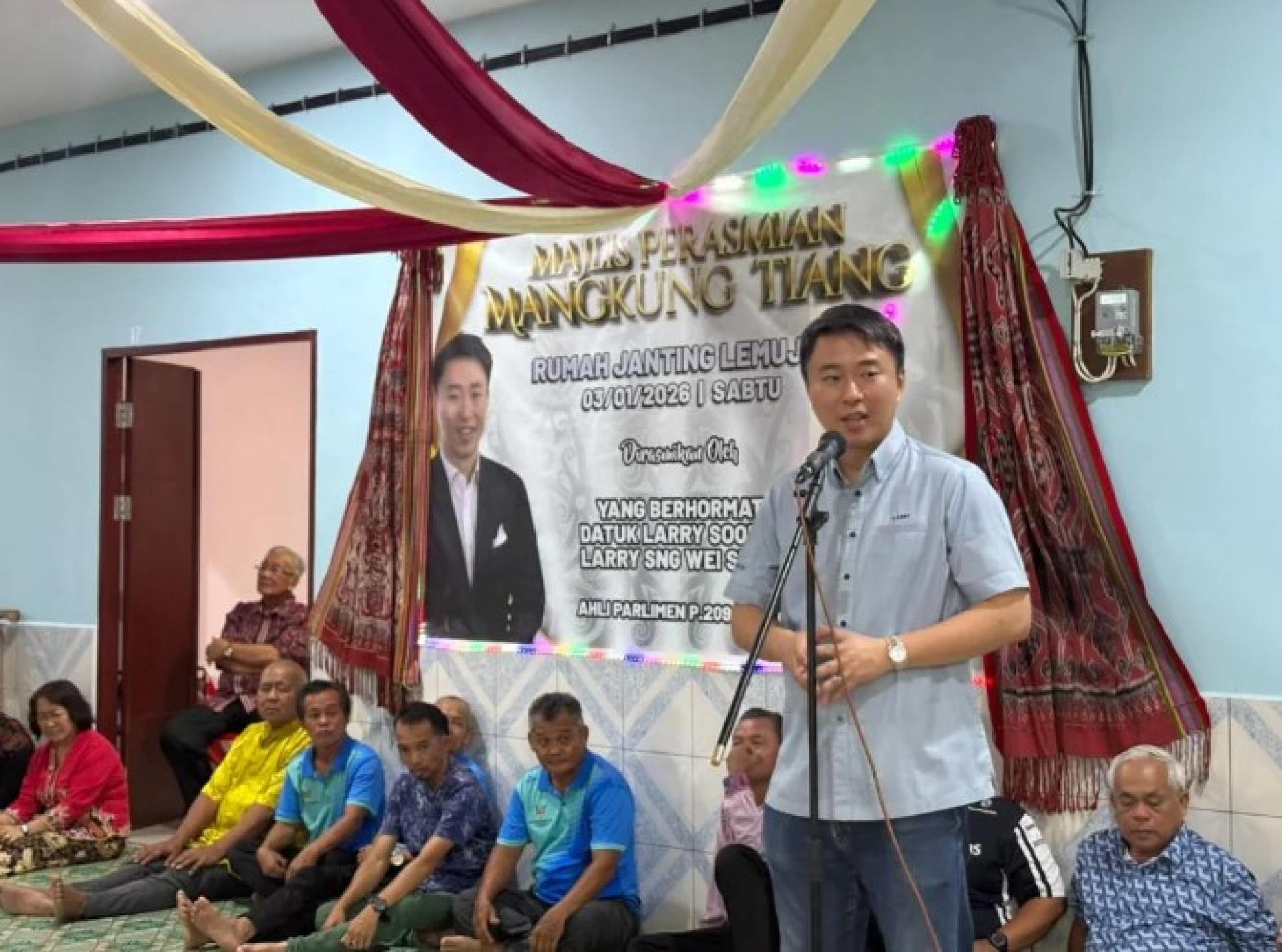 如楼国会议员孙伟瑄强调，巴干与如楼一带的领导优先事项并非只着眼于政治，而是通过领袖与社区之间的紧密合作，聚焦人民的福祉。