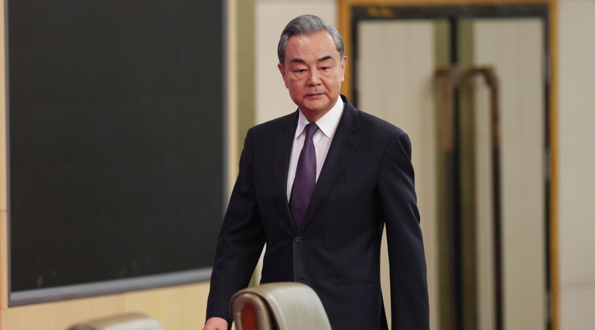 中国外长王毅。