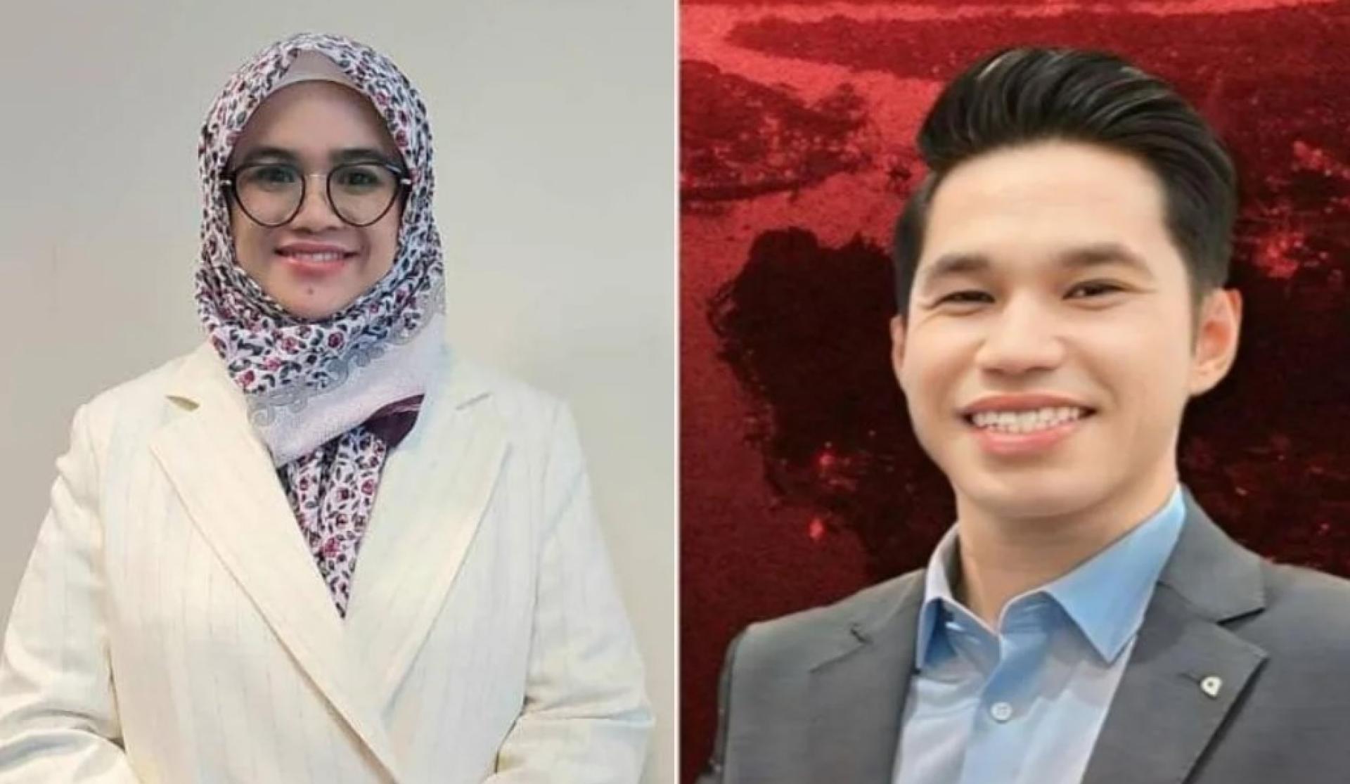 法迪拉（左）与阿斯玛乌胡斯纳。