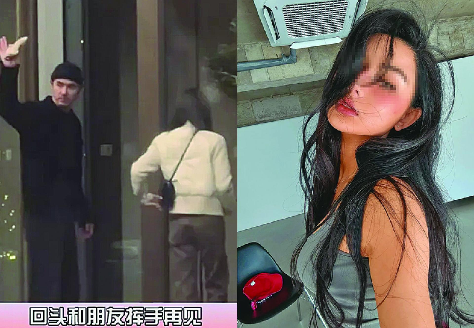 阮经天和女友一起回酒店。