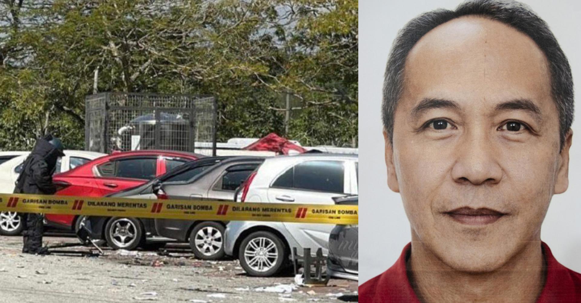 涉嫌在汝来公寓停车场持有土制炸弹的被告“阿杨”周五在病床上面控时，一度申诉呼吸困难。