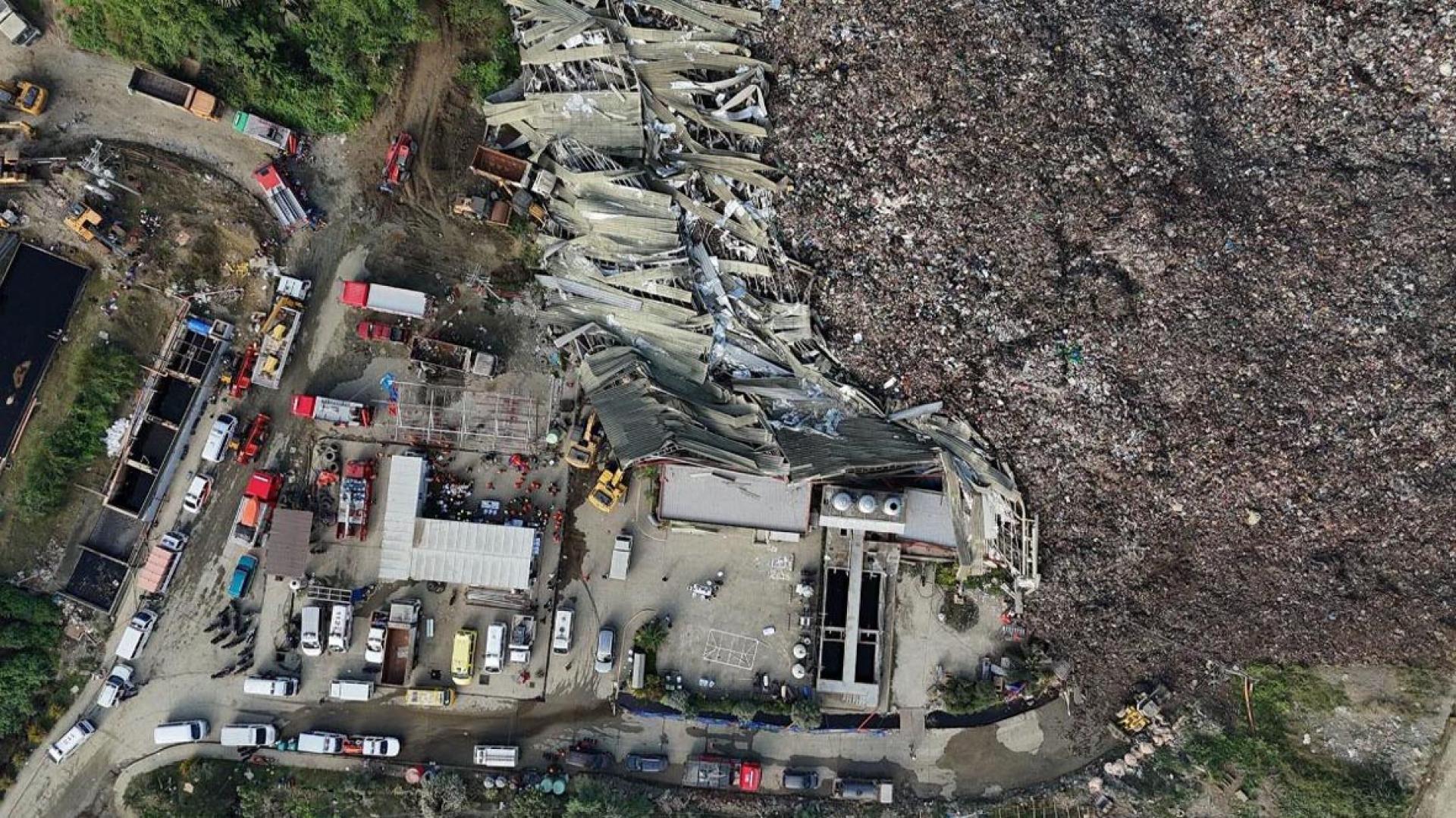 菲律宾中部宿雾市一处垃圾掩埋场在8日下午4时左右出现垃圾山崩塌事故。