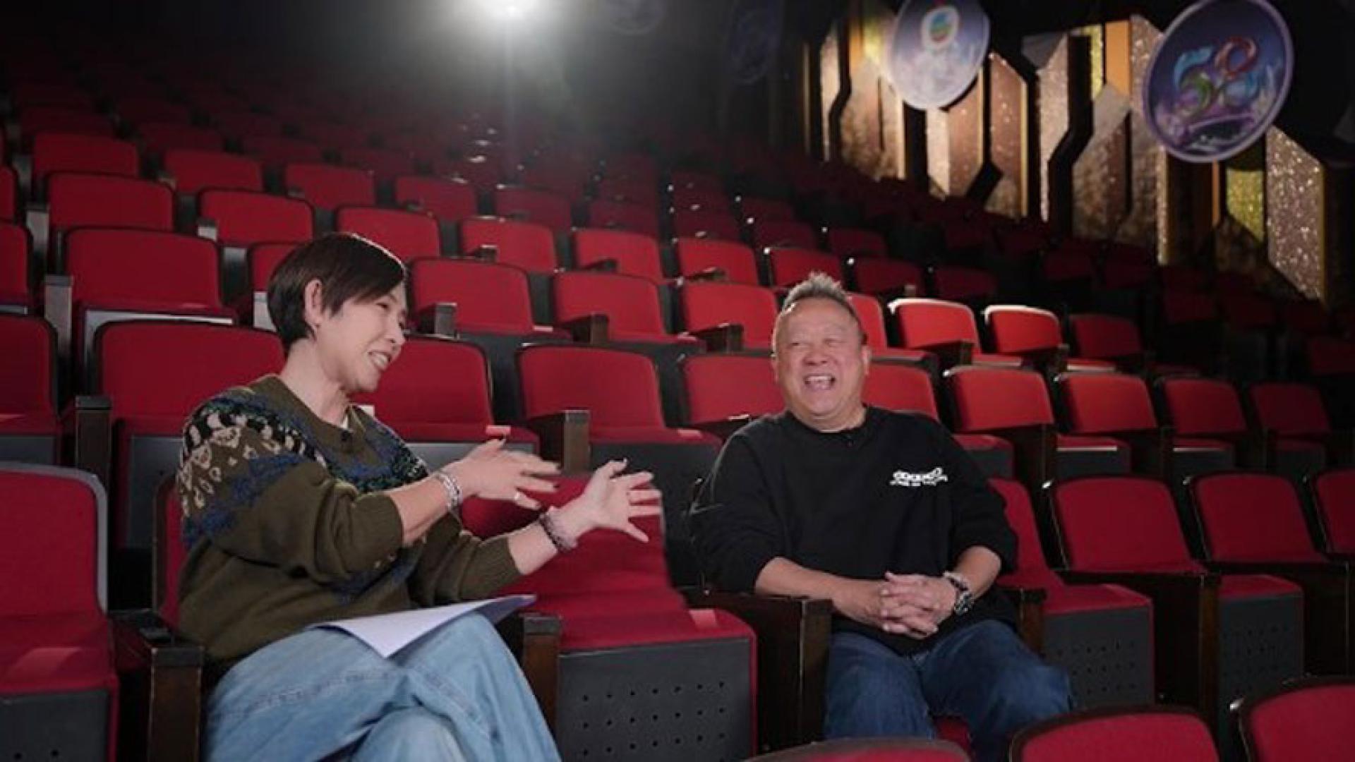 曾志伟接受黎芷珊访问。