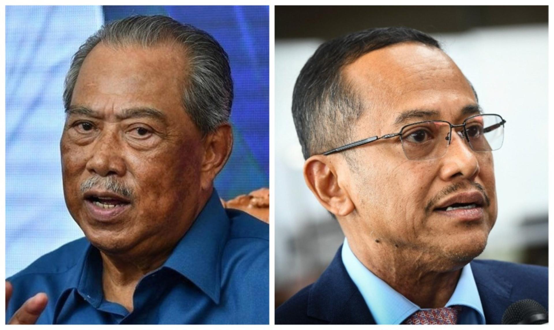 伊党有意推荐阿末山苏里（右图），担任国盟主席一职，惟此举引起某些土团党领袖的不满，认为联盟主帅须由党主席担任，甚至还掀起慕尤丁（左图）应回锅的呼声。