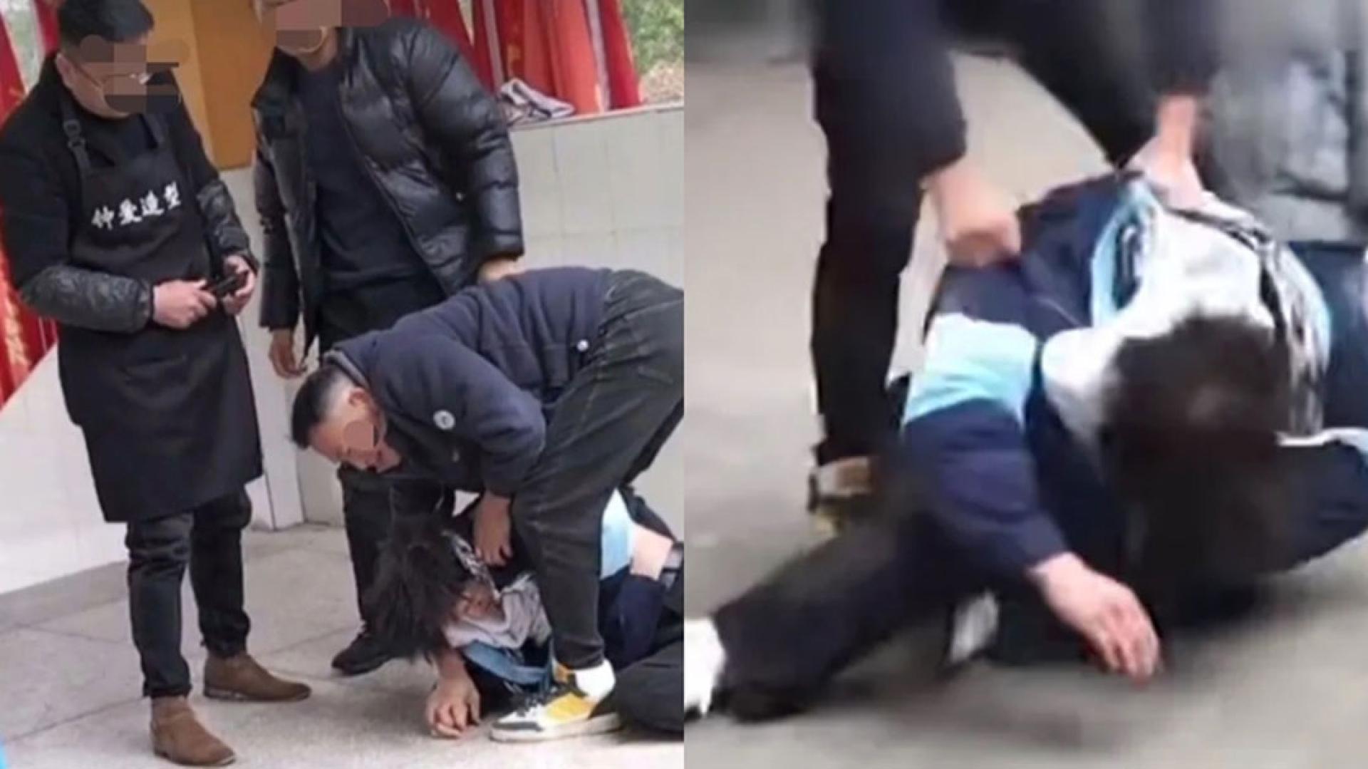 学生疑因发型问题遭老师粗暴按在地上，并强制剪下头发。