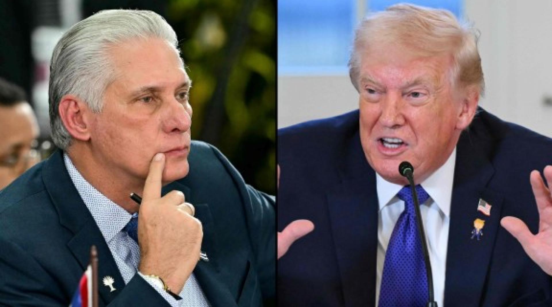 特朗普要卡内尔（左图）最好快点就范。