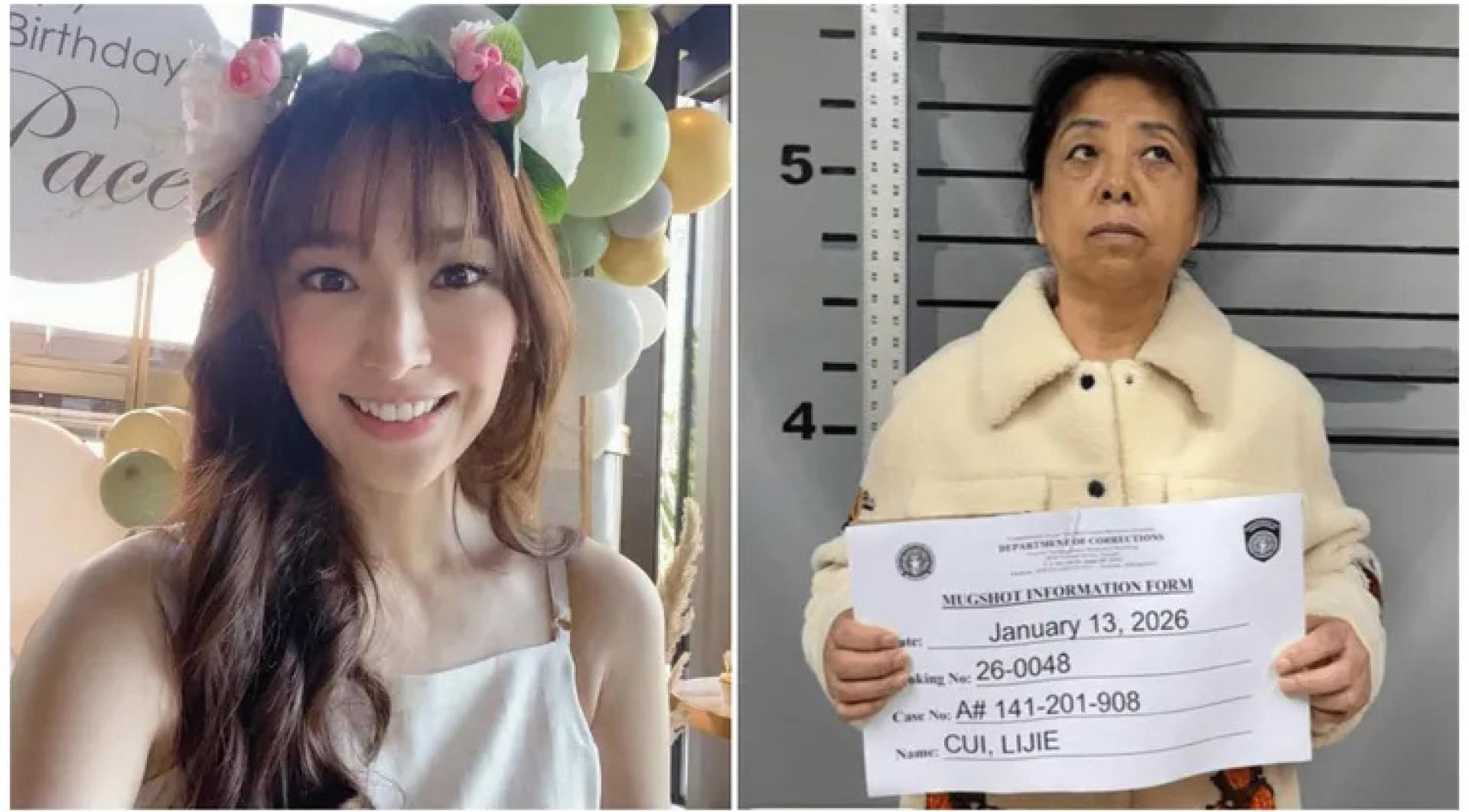 吴佩慈（左）的“家婆”崔丽杰惊传被捕。