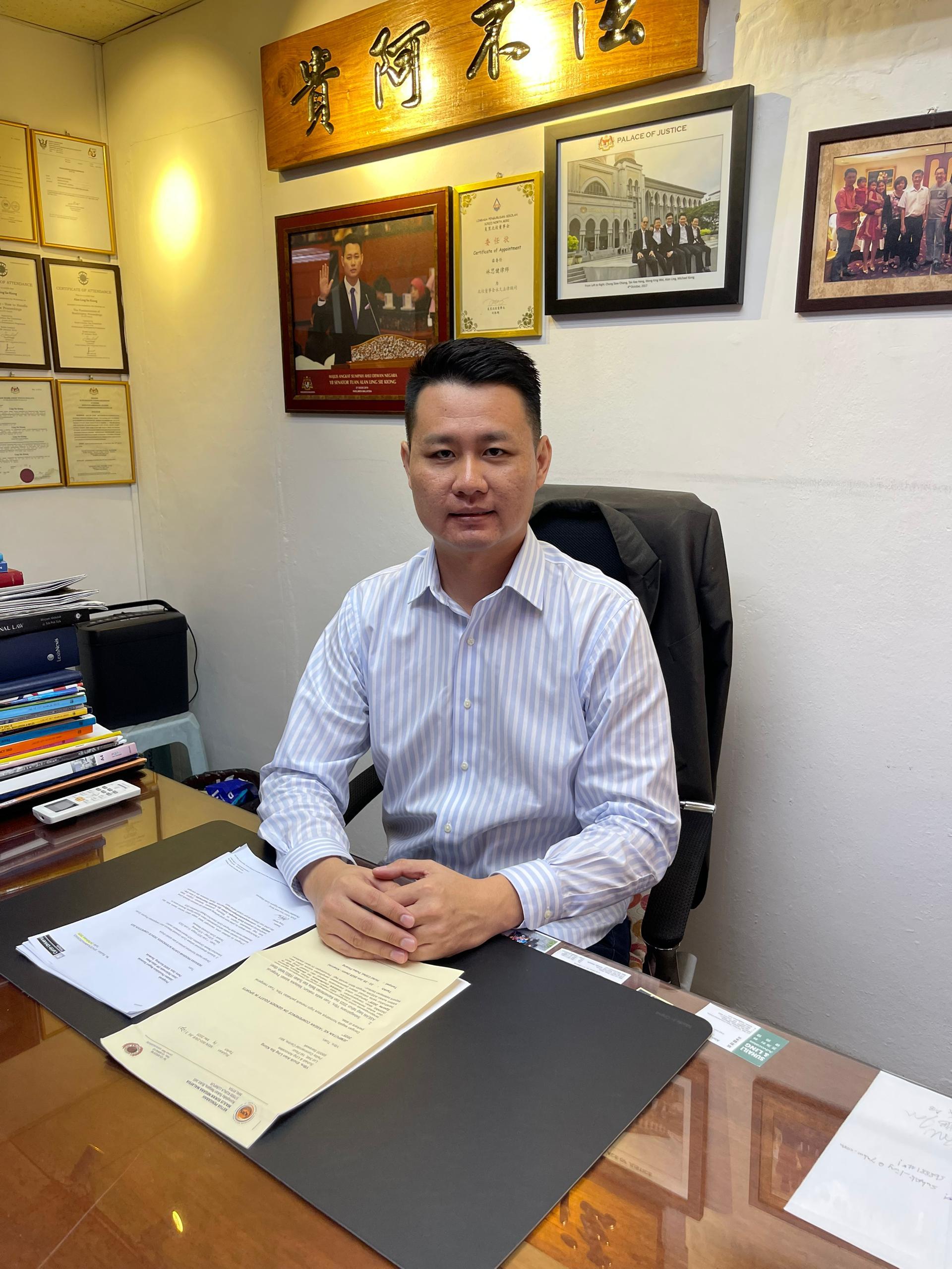 砂行动党兼希望联盟秘书林思健做出求情和建议。