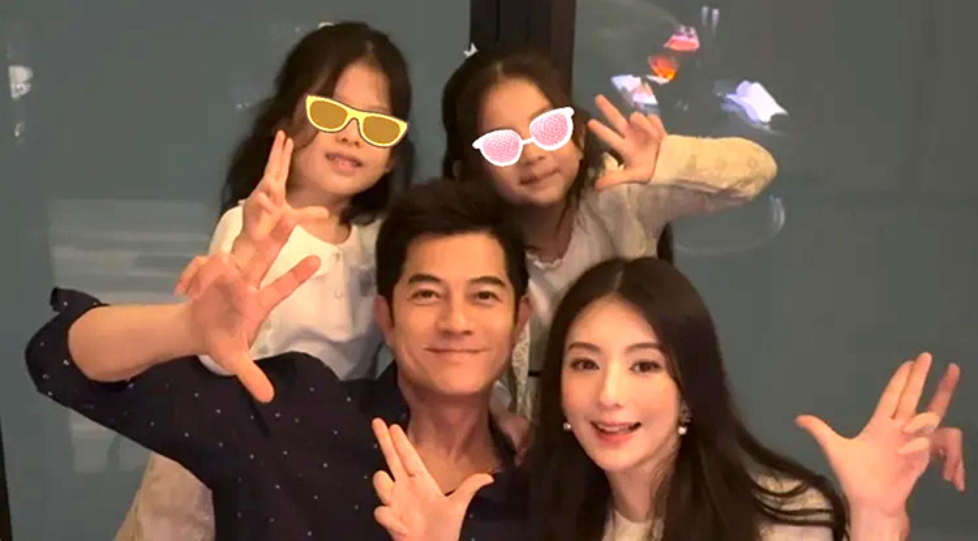 郭富城与方媛生的是8岁、6岁女儿都很喜欢唱跳，热爱练舞。