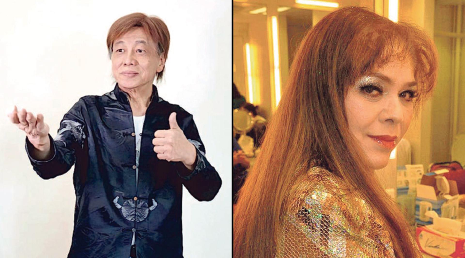 （左）梁小龙传出过世噩耗；（右）黎爱莲生前曾遭到强酸攻击。