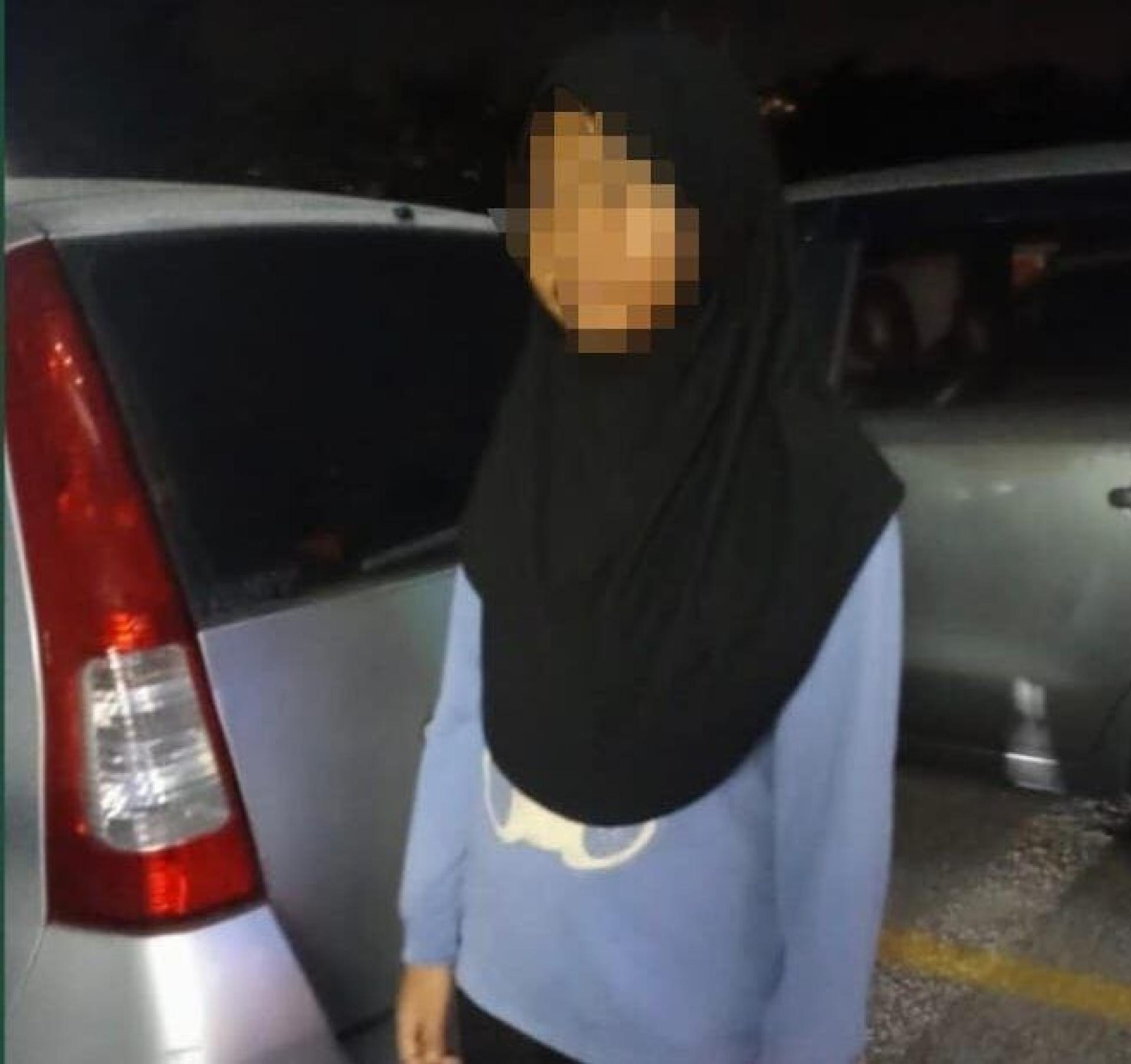 在莎阿南失踪并被掳走约一小时后，13岁少女已被安全寻获。（图片来源：社交媒体）