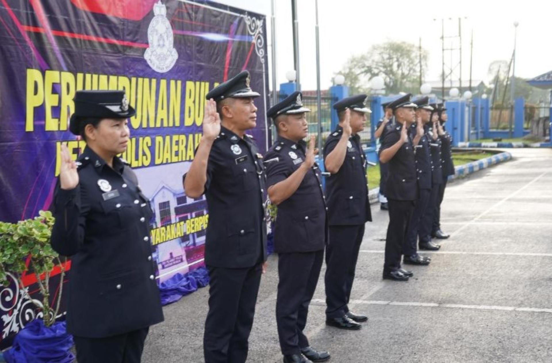 全体警员承诺、廉正与合作，提升社会大众对皇家马来西亚警察的信心。