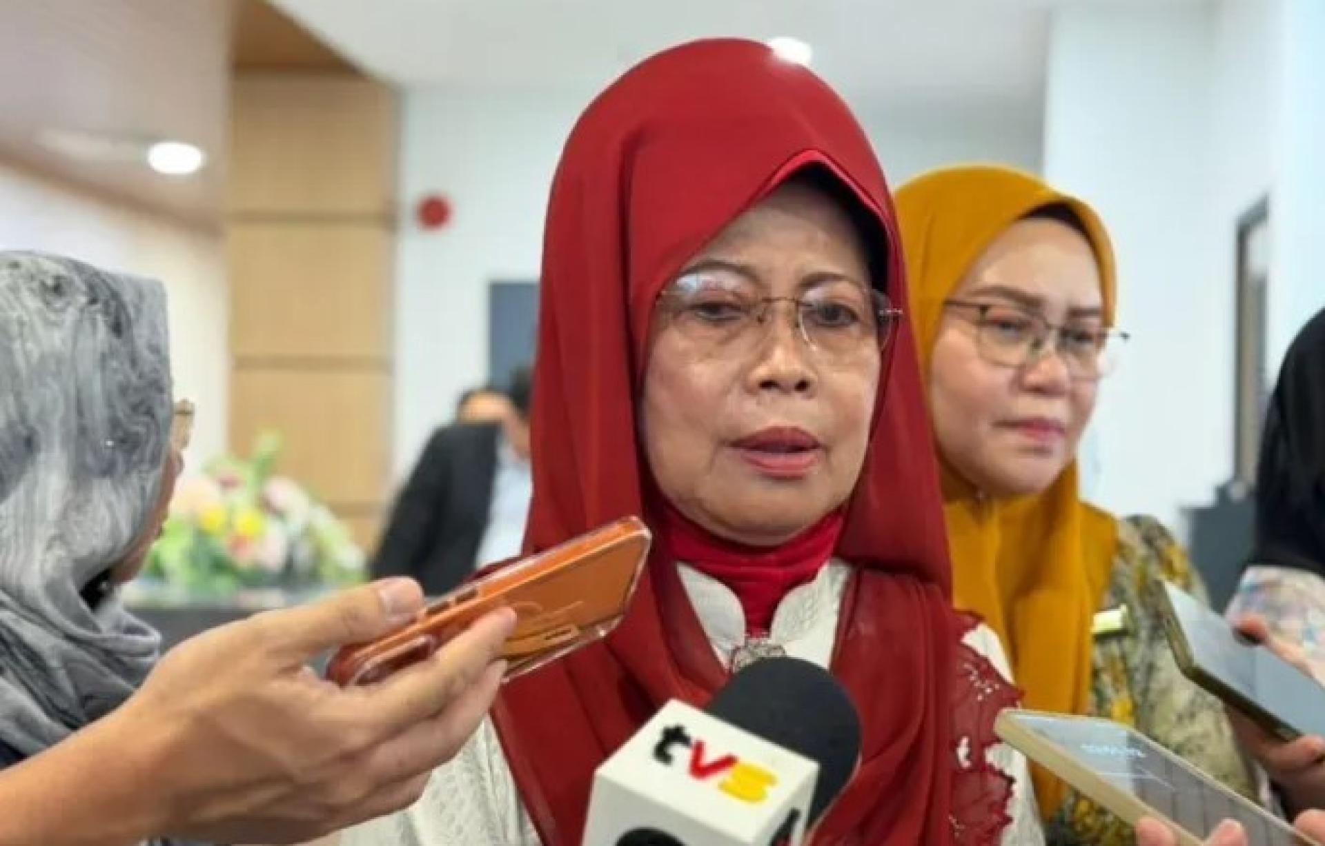 陈赛明于2026年1月19日在古晋柏特拉再也Baitul Makmur II向媒体发表讲话。