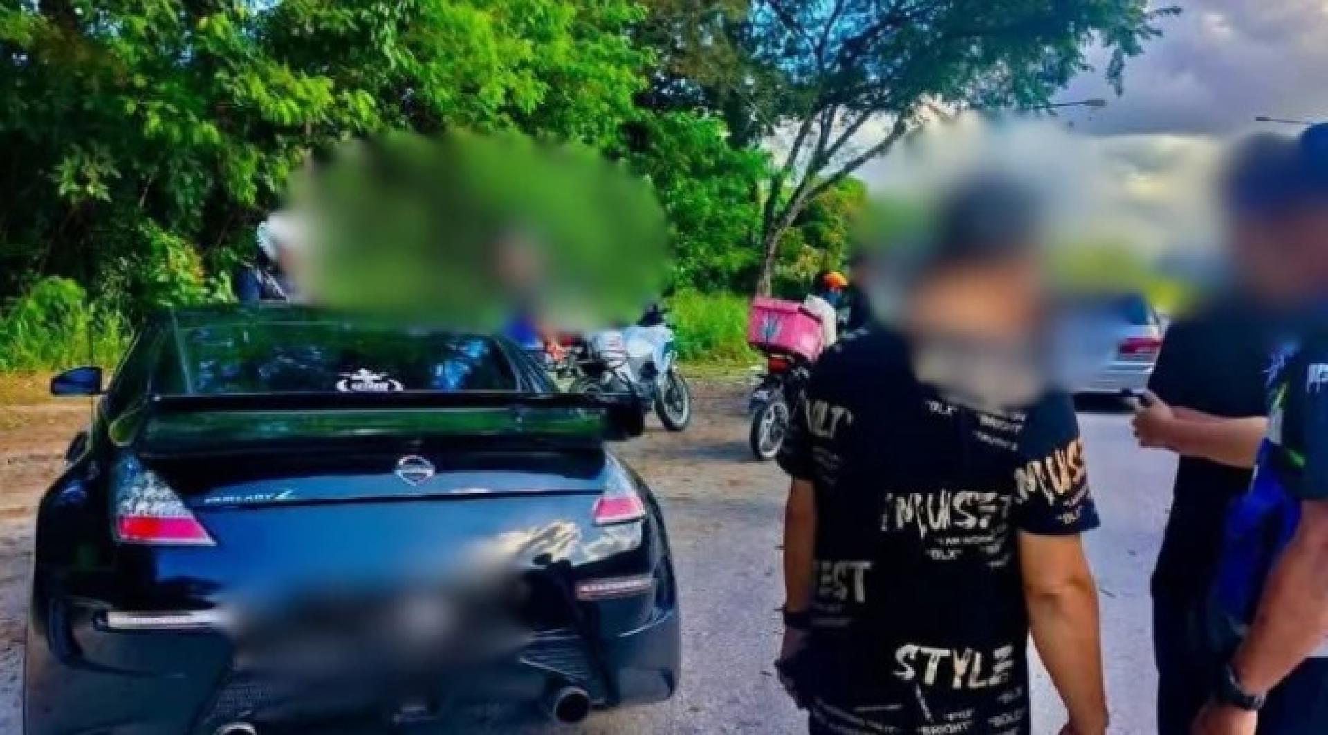 砂拉越陆路交通局执法行动现场。