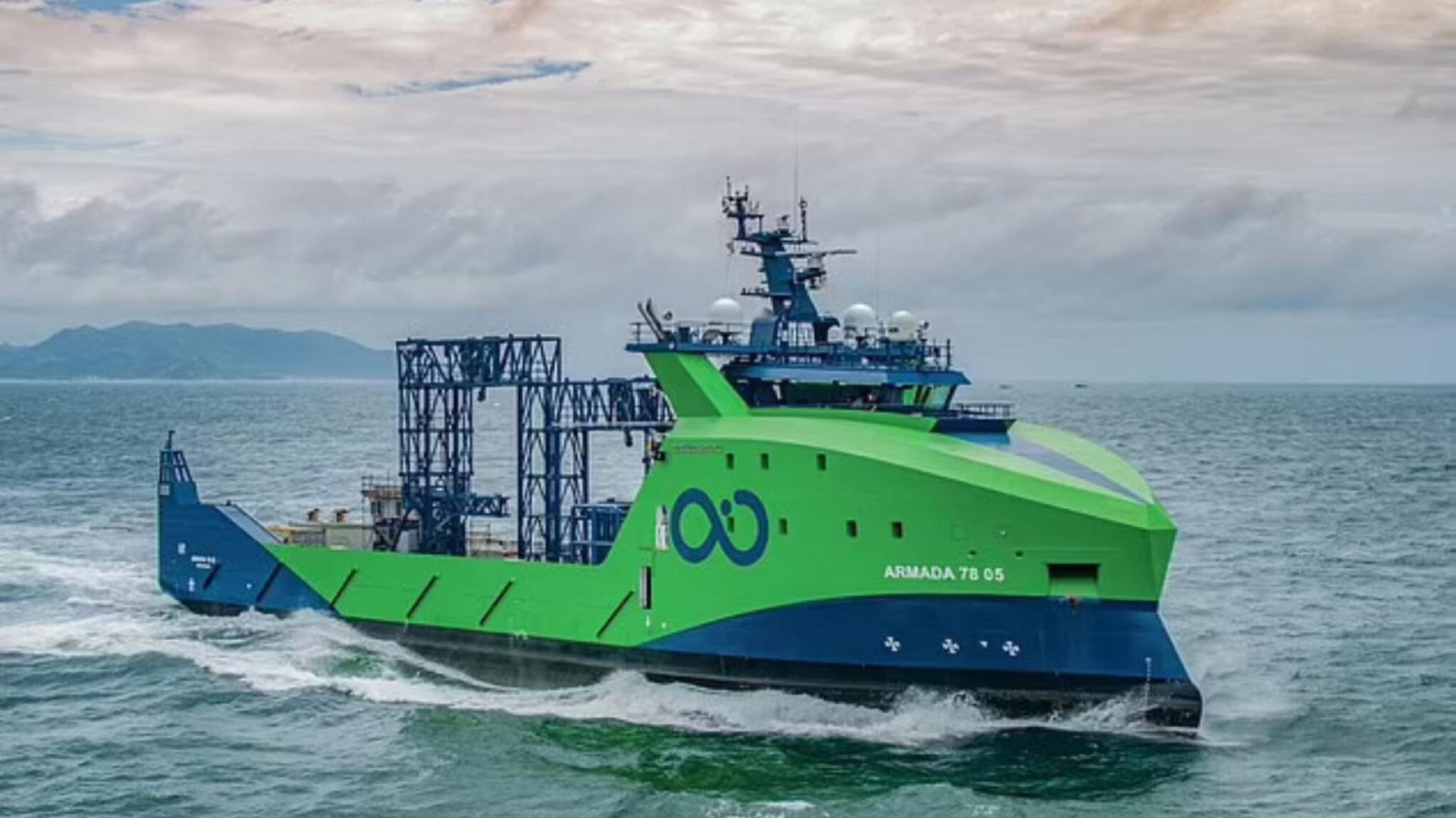 用于搜寻MH370客机残骸的“阿玛达7806号”船只。（照片来源：oceaninfinity.com）