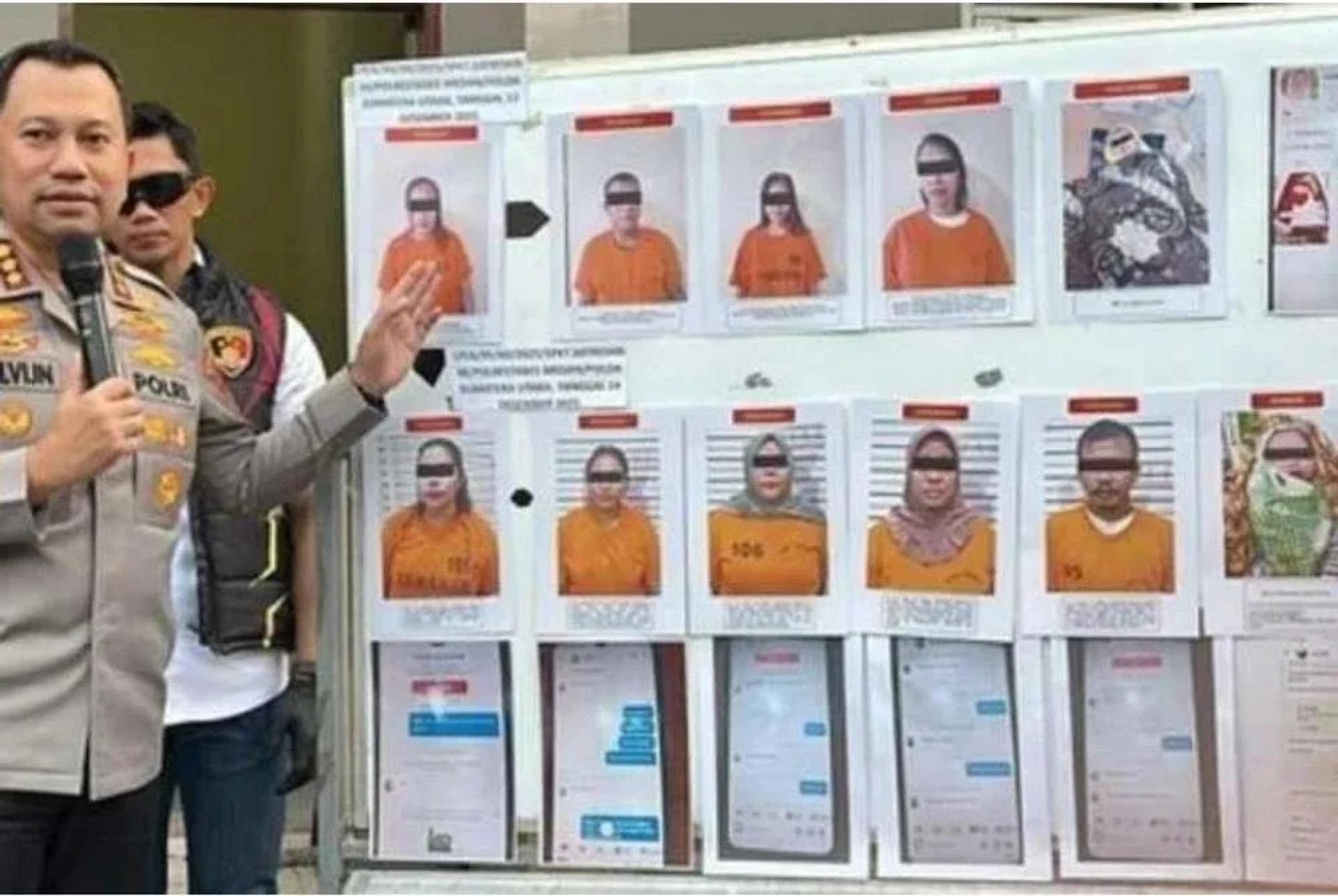 以领养计划为名目，实质通过TikTok社媒平台贩卖婴儿，9人遭到印尼棉兰警方逮捕。