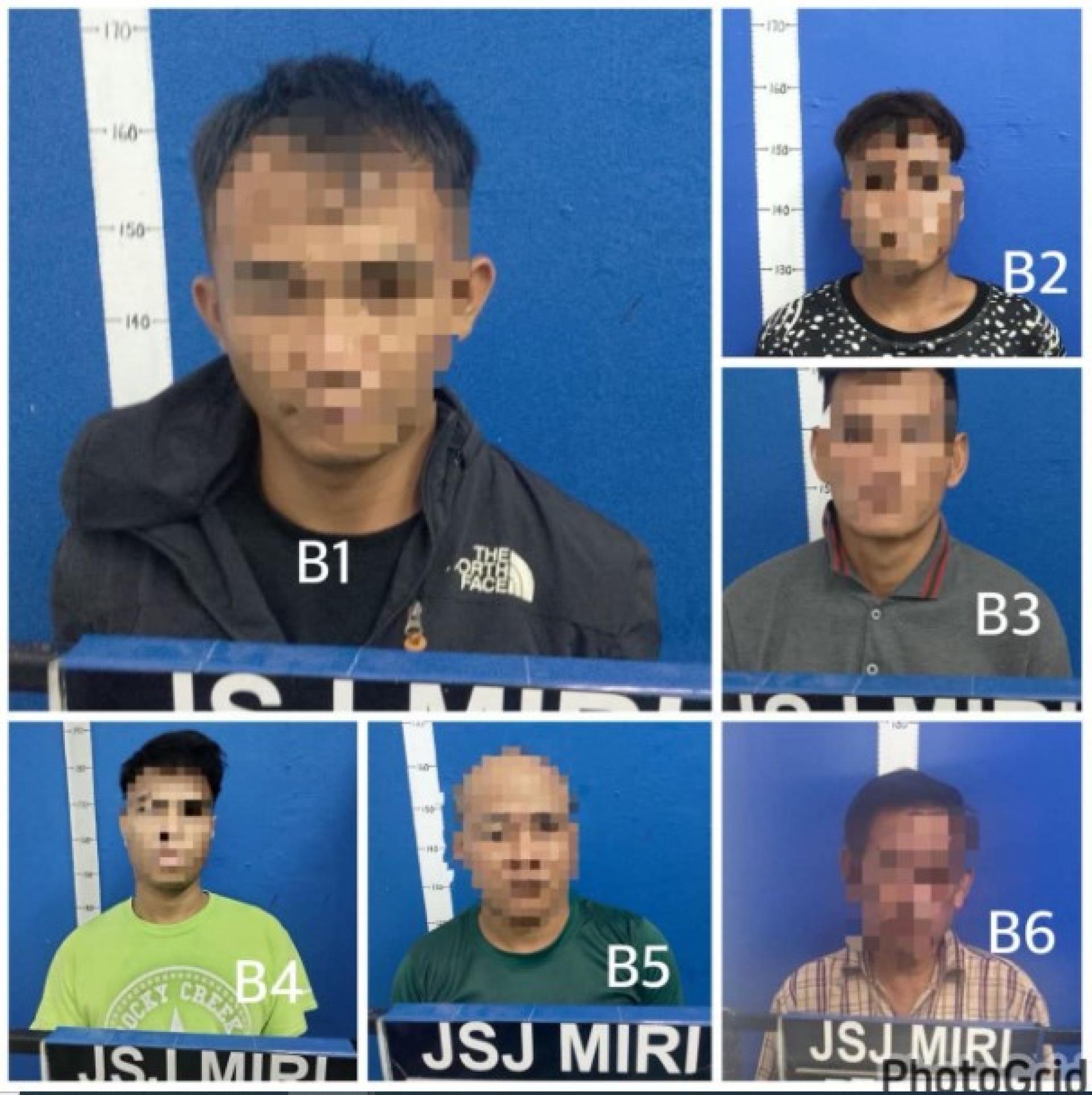 6名嫌犯已全数被警方扣留。