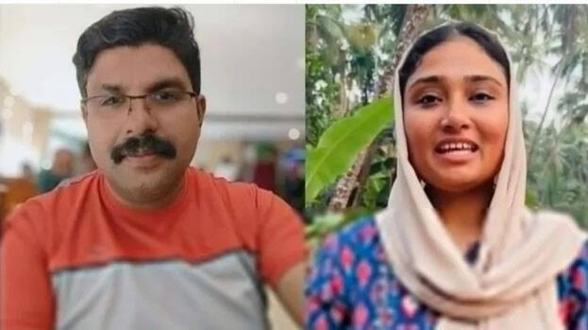 视频发布两天后，迪帕克（图左）的父母在科泽科德的住所发现其遗体；家属坚称他遭到不公正指控，无法承受舆论羞辱而选择轻生。右图为网红穆斯塔法。